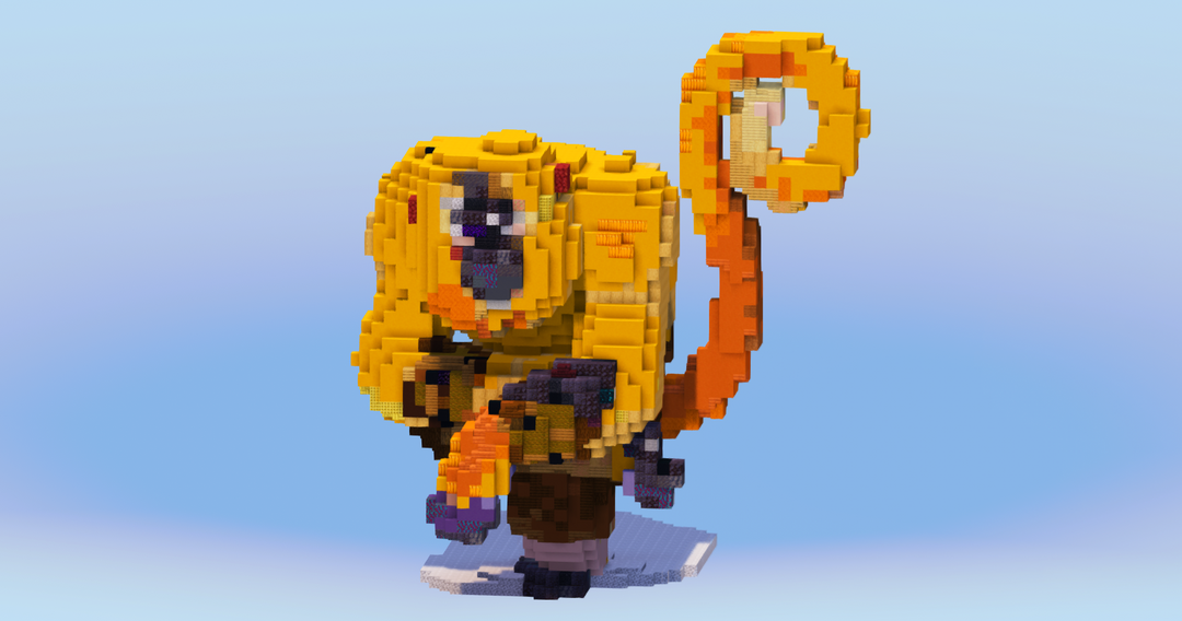 Master Monkey from Kung Fu Panda — Minecraft Build by LeonisBuilds
