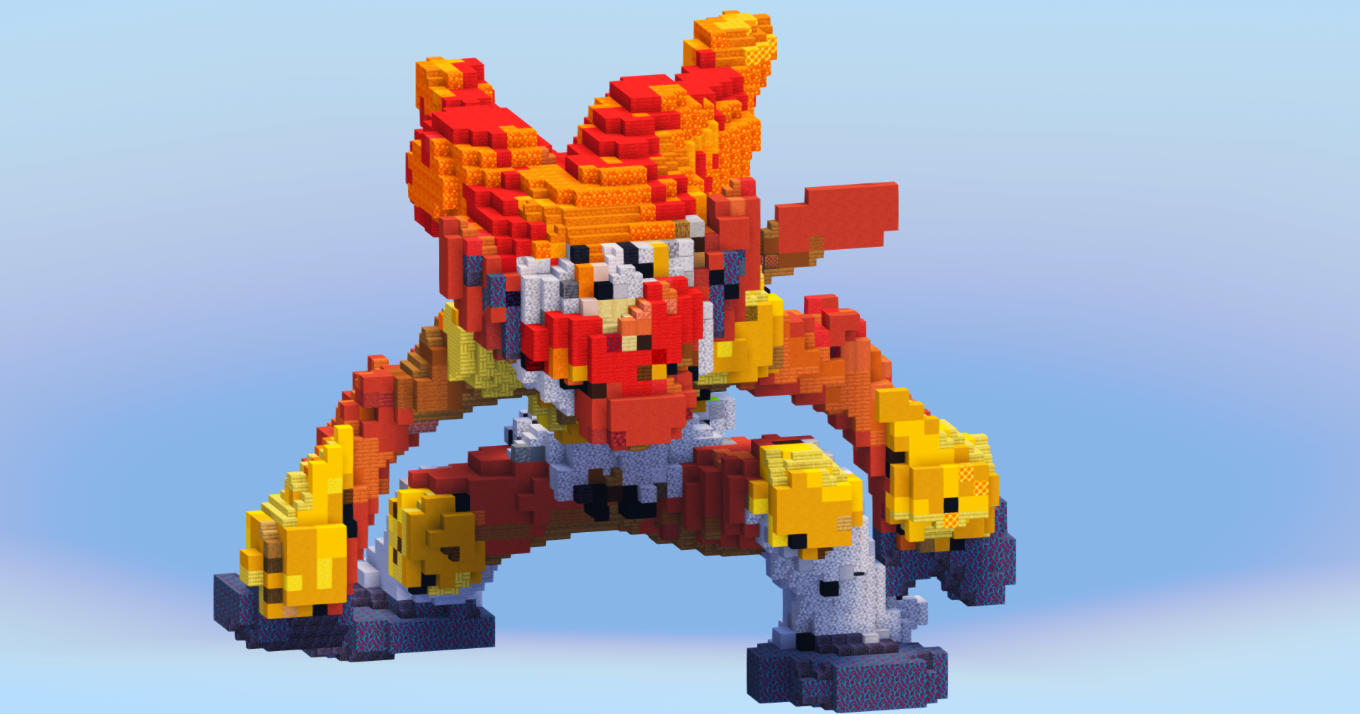 Infernape from Pokemon — Minecraft Build by LeonisBuilds (2)