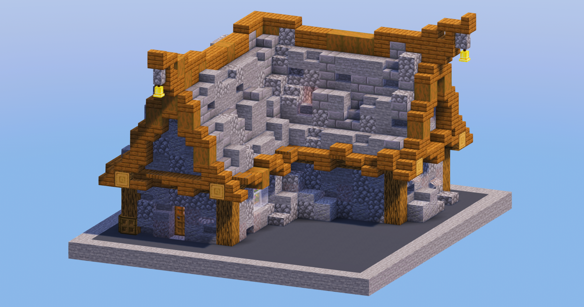 Stone Medieval House 11 — Minecraft Build by LeonisBuilds
