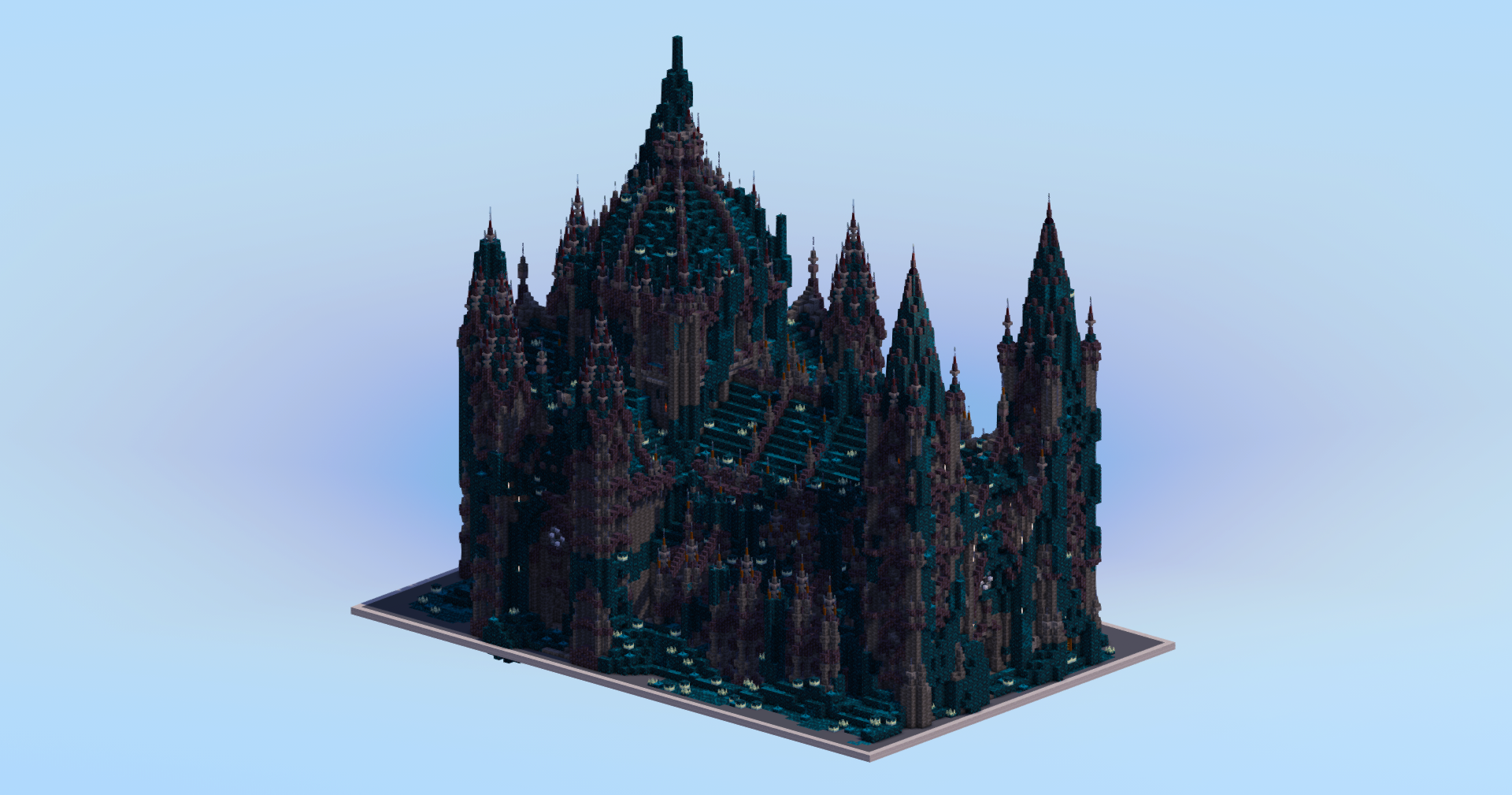 Deep Dark Gothic Cathedral v2 — Minecraft Build by LeonisBuilds