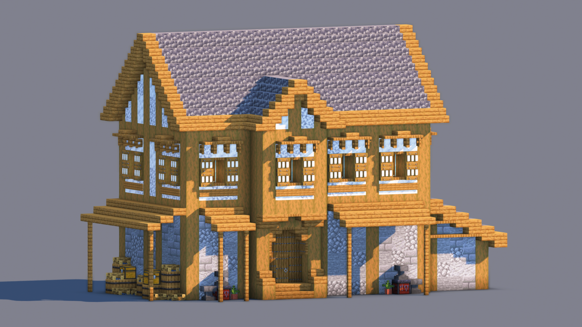 Medieval House – Fully Decorated Interior | Download — Minecraft Build by RaekonBuilds