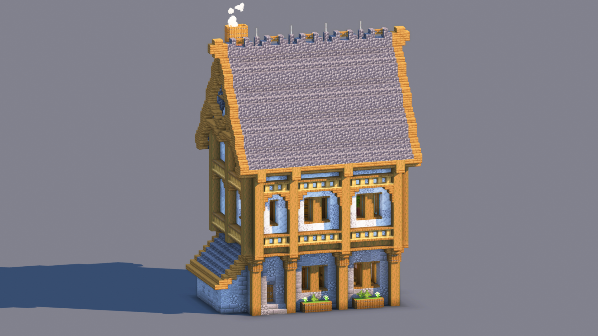 Medieval House – Fully Decorated Interior | Download — Minecraft Build by RaekonBuilds