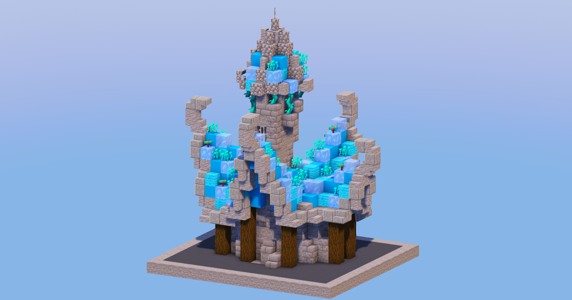 Icy Medieval Fantasy House 4 — Minecraft Build by LeonisBuilds (2)