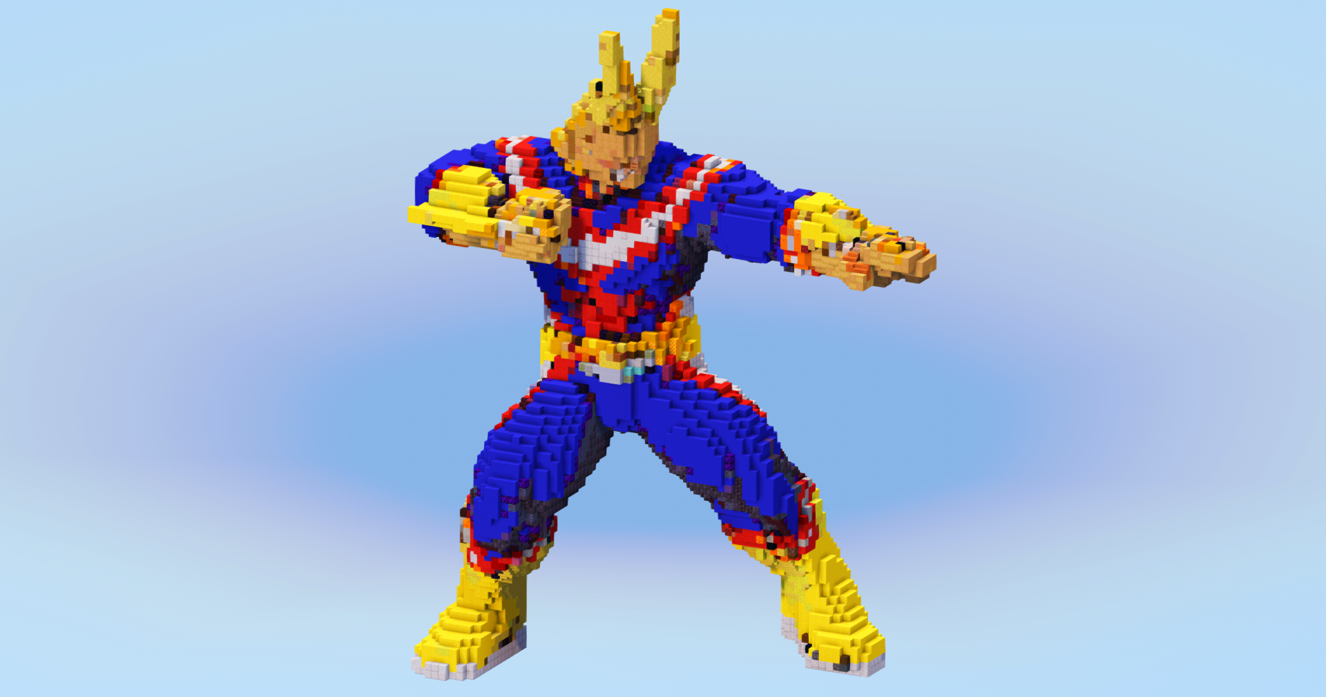 All Might — Minecraft Build by LeonisBuilds