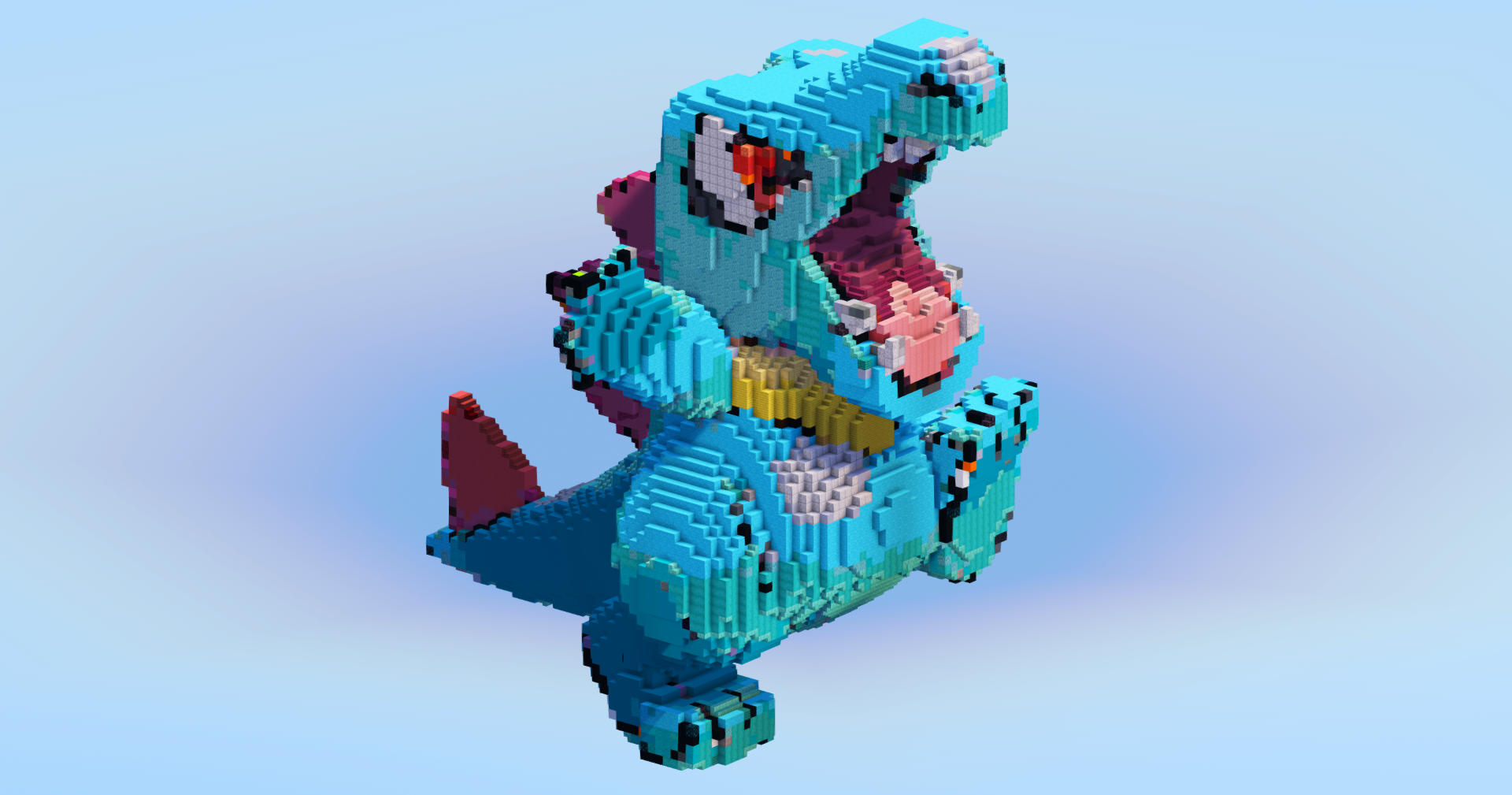 Totodile — Minecraft Build by LeonisBuilds