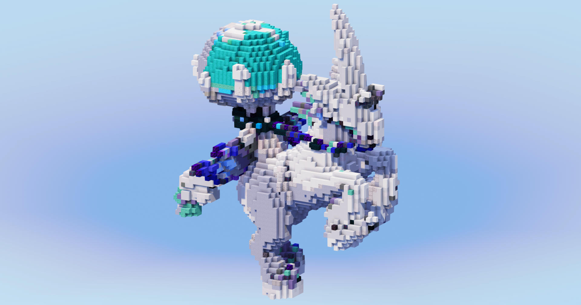 Ice Rider Calyrex — Minecraft Build by LeonisBuilds