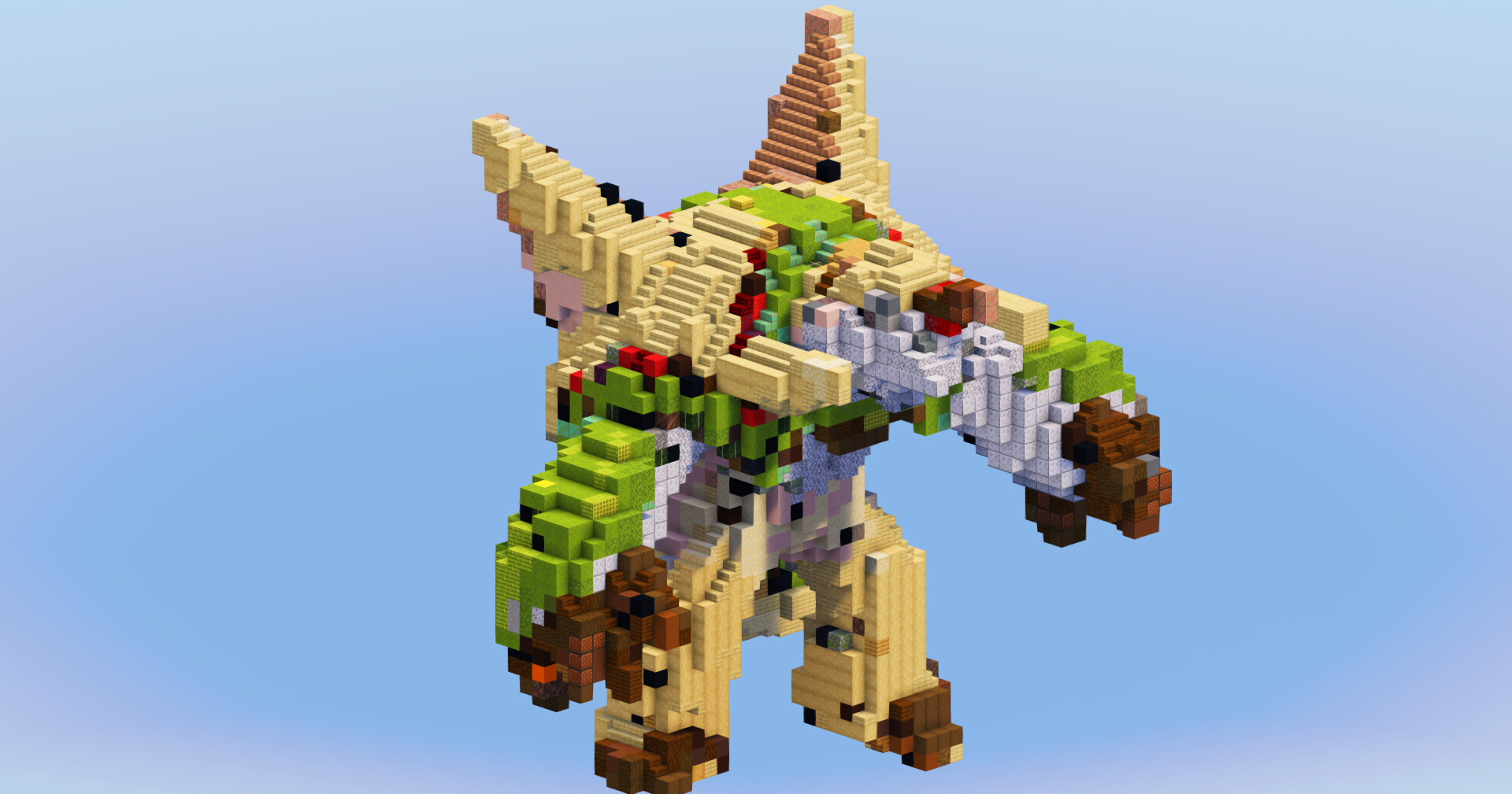 Chesnaught from Pokemon — Minecraft Build by LeonisBuilds (2)