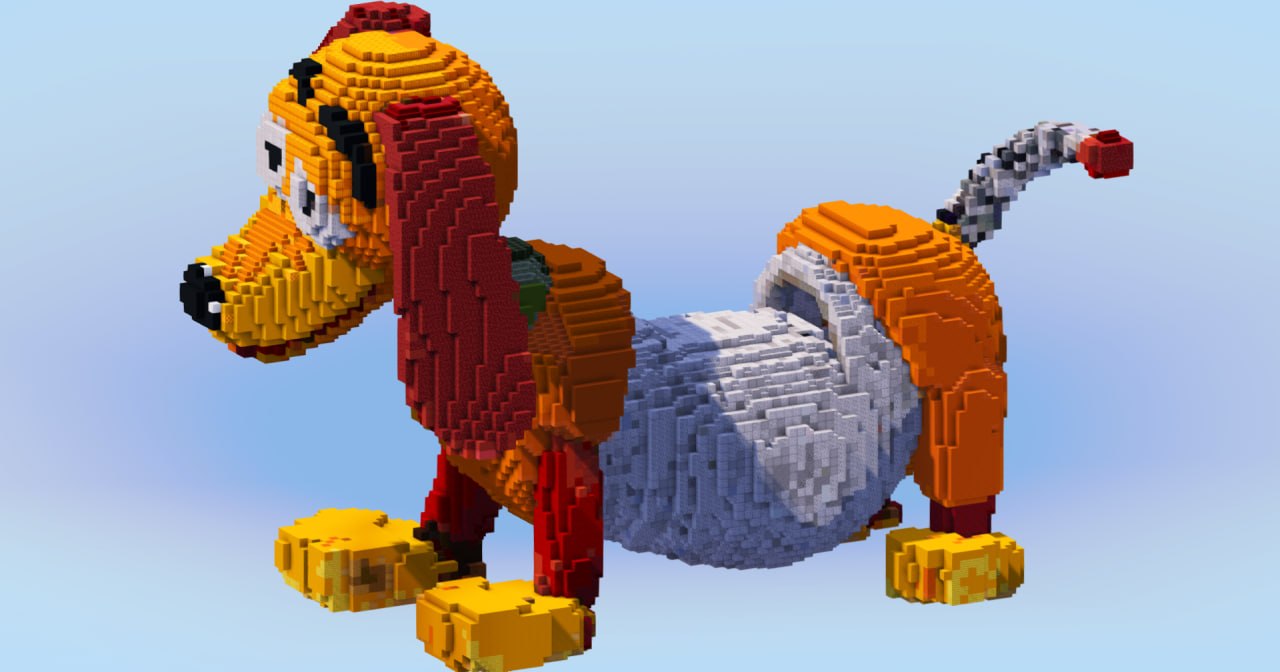 Slinky Dog — Minecraft Build by LeonisBuilds (2)