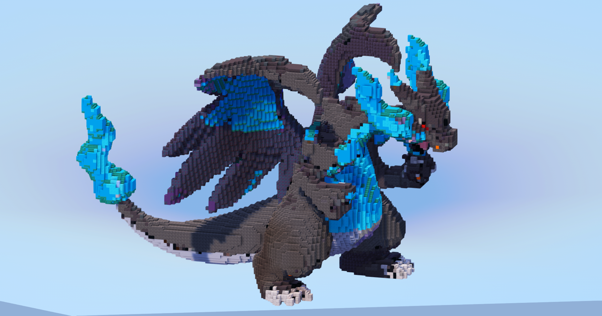 Mega Charizard X — Minecraft Build by LeonisBuilds (3)