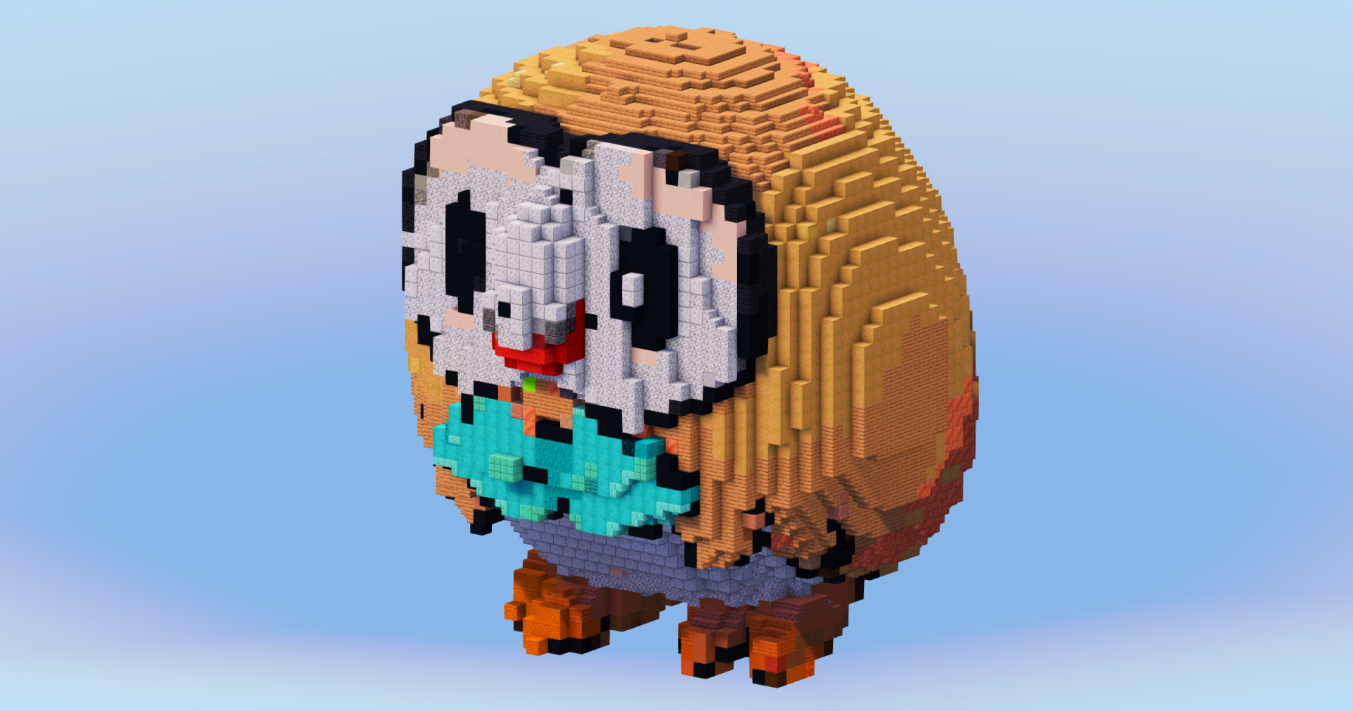 Rowlet from Pokemon — Minecraft Build by LeonisBuilds