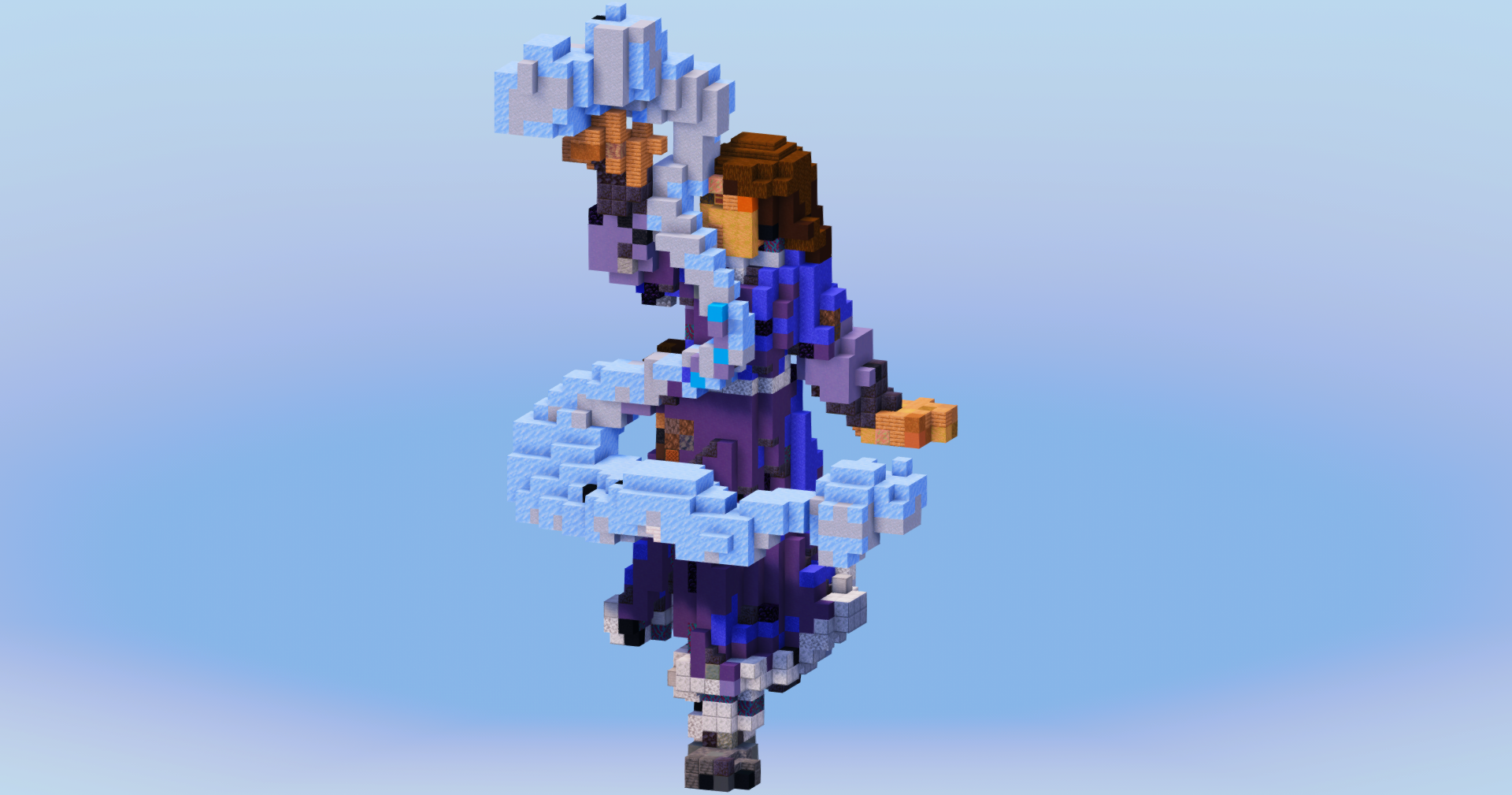 Katara from Avatar The Last Airbender — Minecraft Build by LeonisBuilds