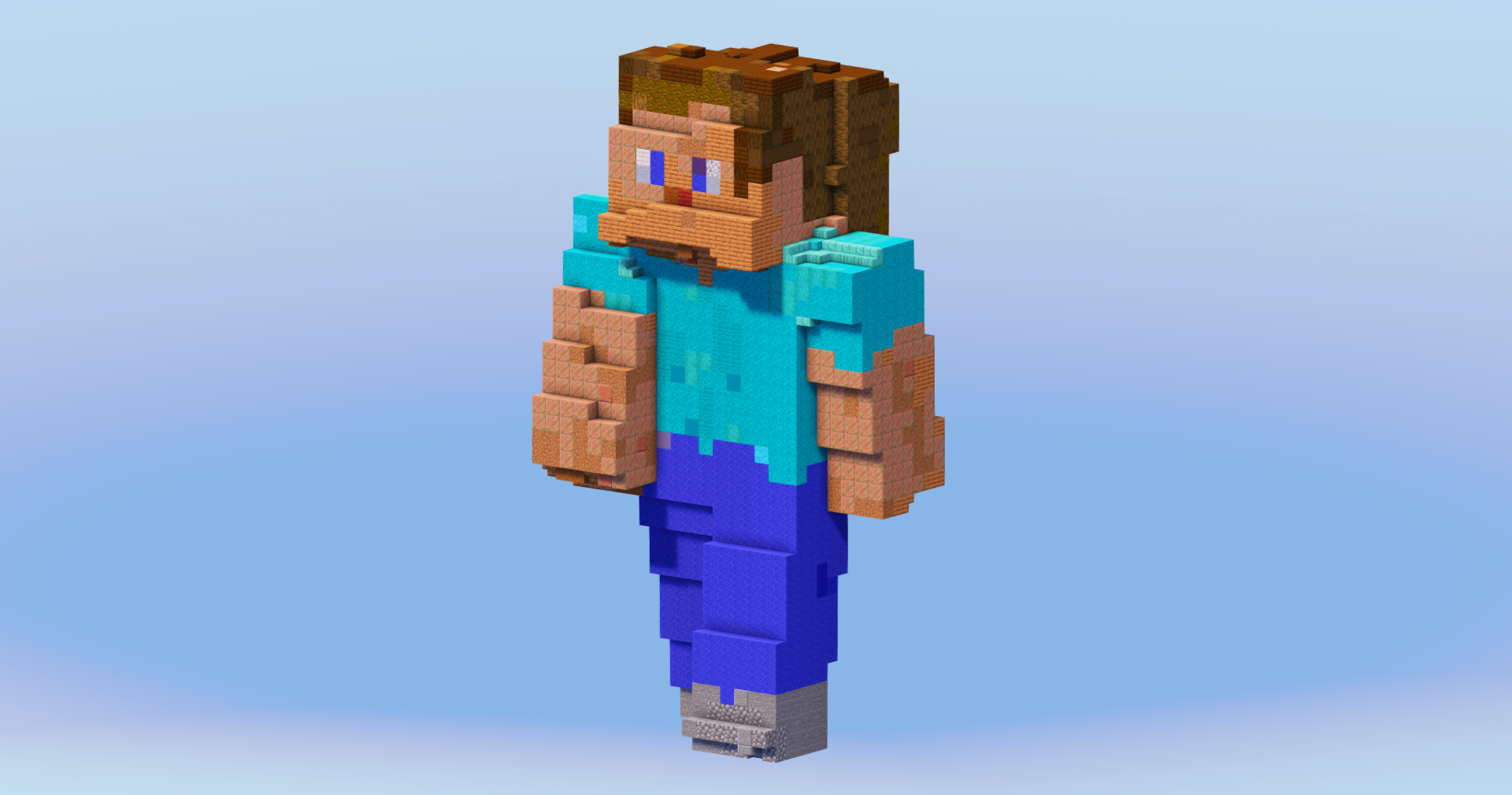 Steve from Minecraft — Minecraft Build by LeonisBuilds (2)