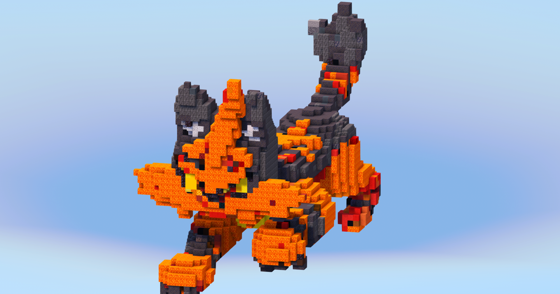 Torracat from Pokemon — Minecraft Build by LeonisBuilds