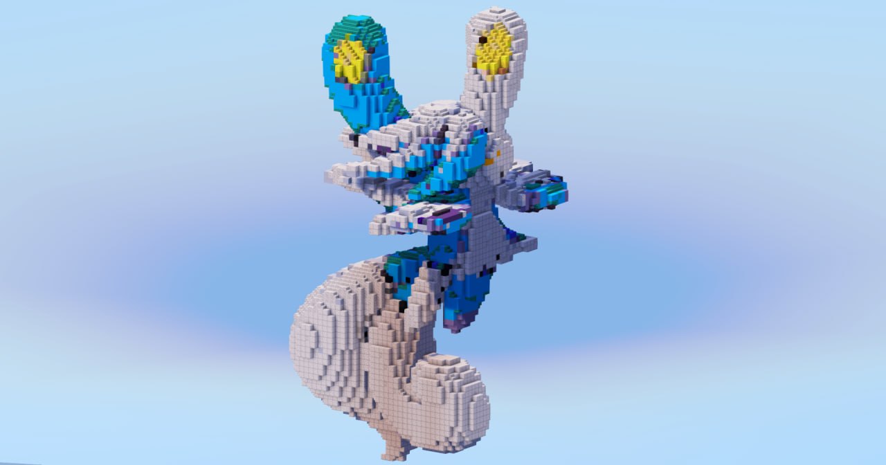 Mega Meowstic — Minecraft Build by LeonisBuilds