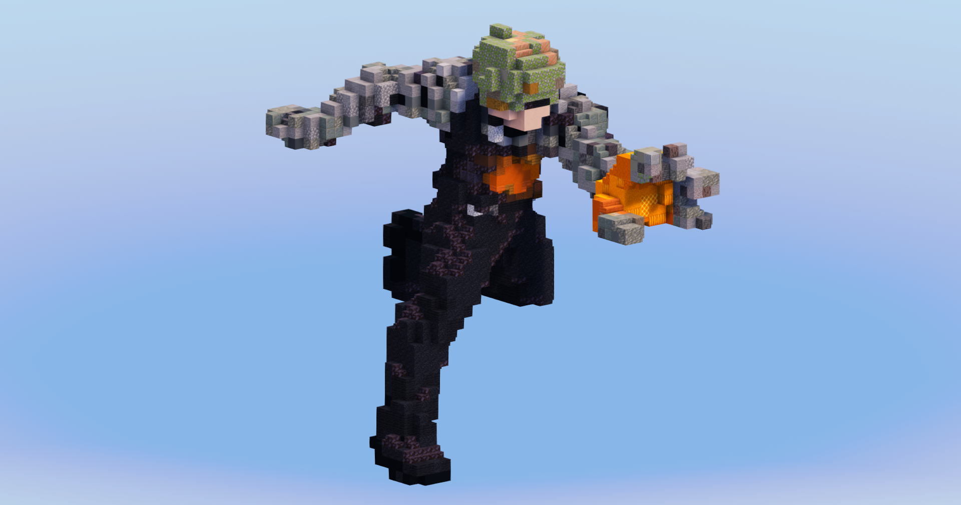 Genos from One Punch Man — Minecraft Build by LeonisBuilds (2)