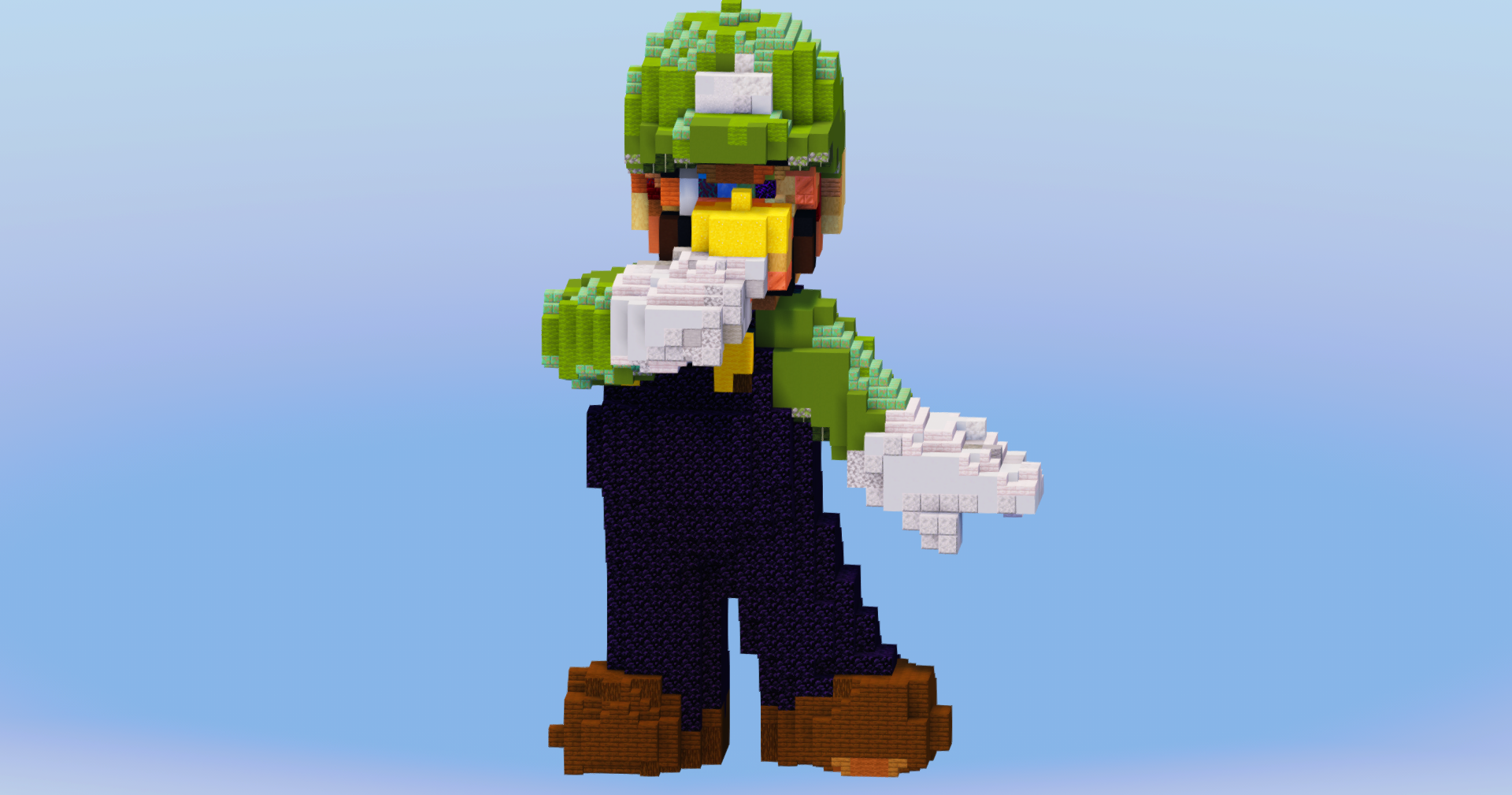 Luigi from Super Mario — Minecraft Build by LeonisBuilds