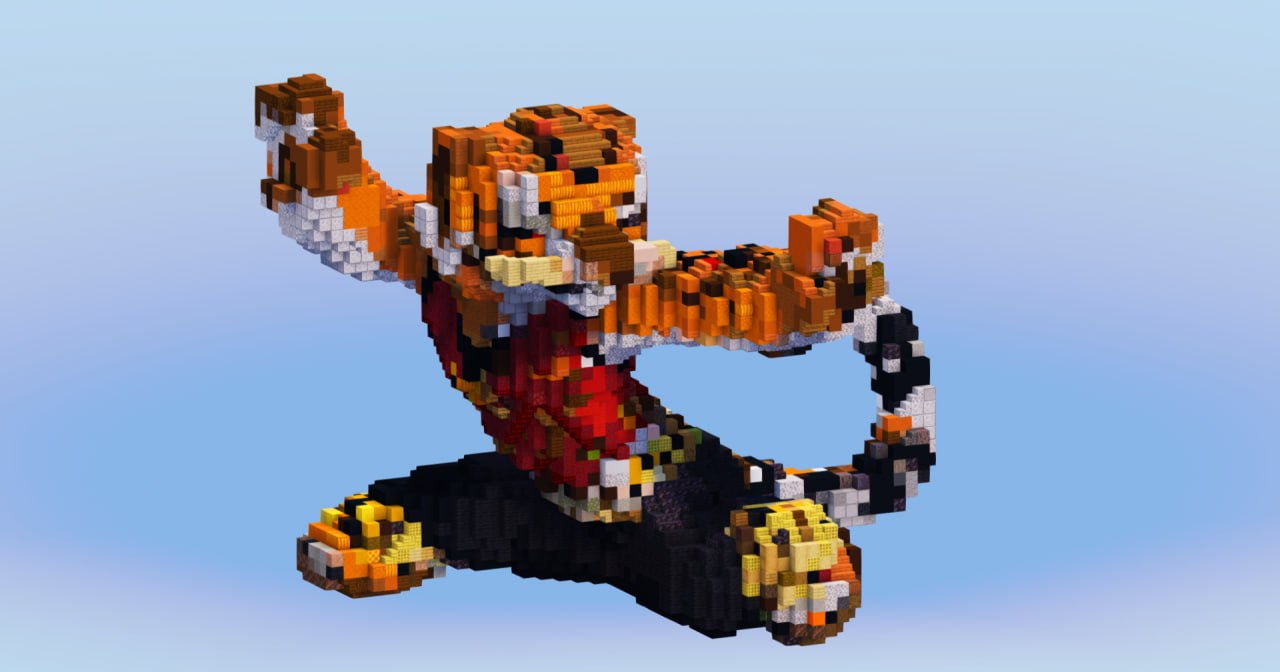 Master Tigress from Kung Fu Panda — Minecraft Build by LeonisBuilds (2)