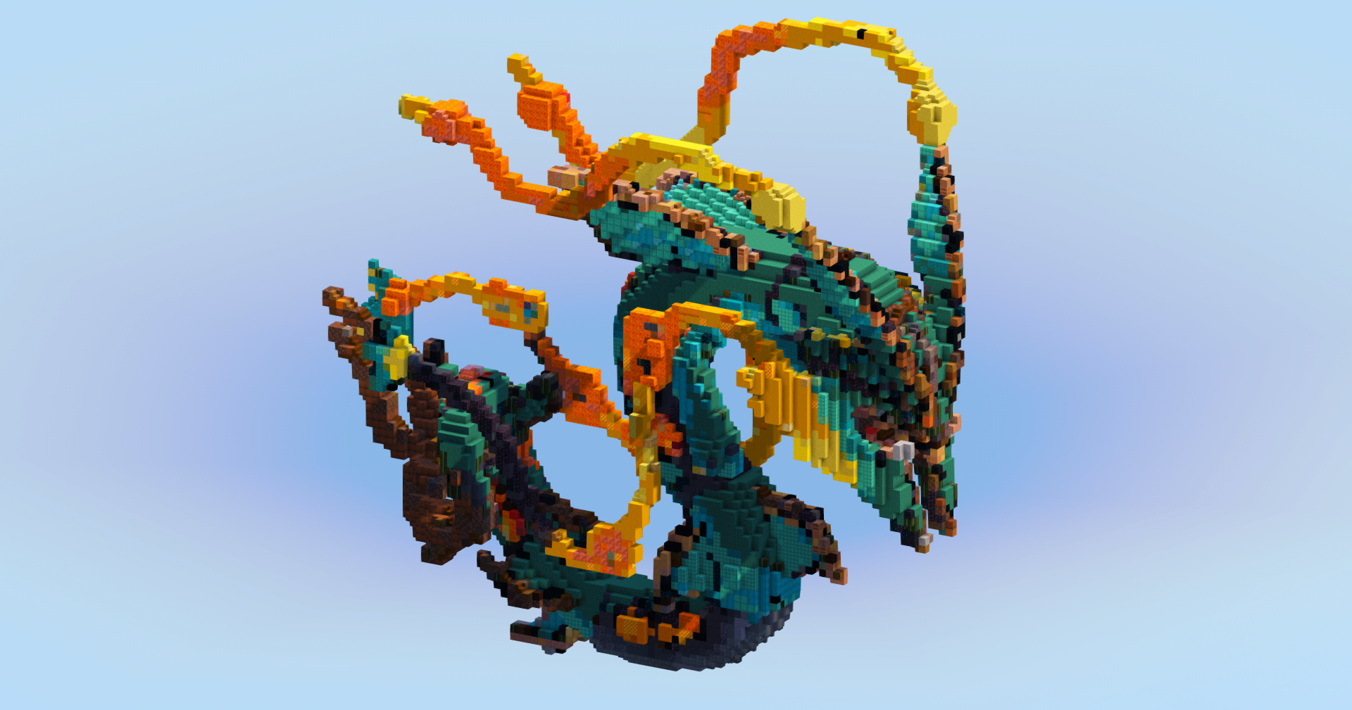 Mega Rayquaza — Minecraft Build by LeonisBuilds