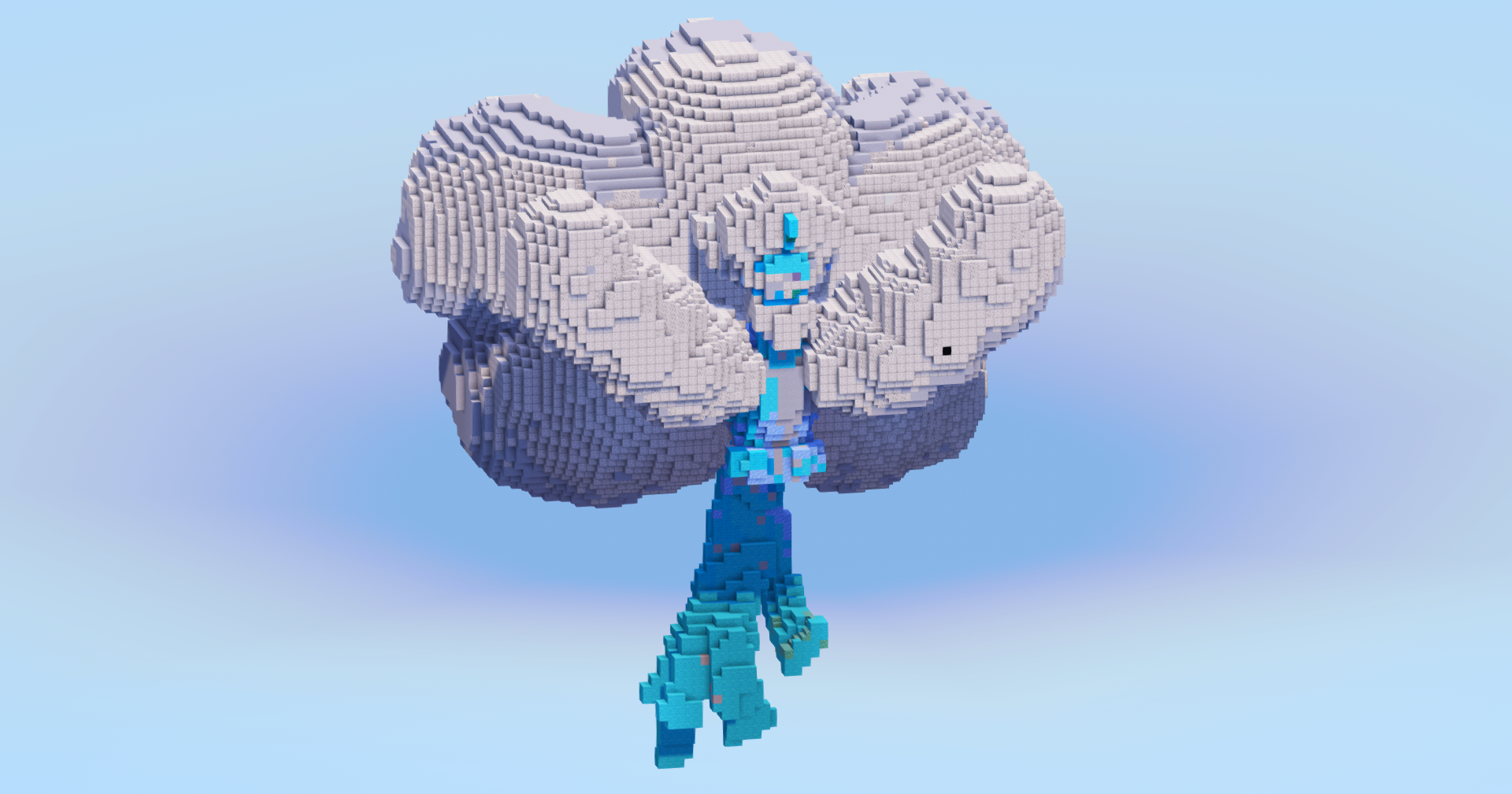 Mega Altaria — Minecraft Build by LeonisBuilds