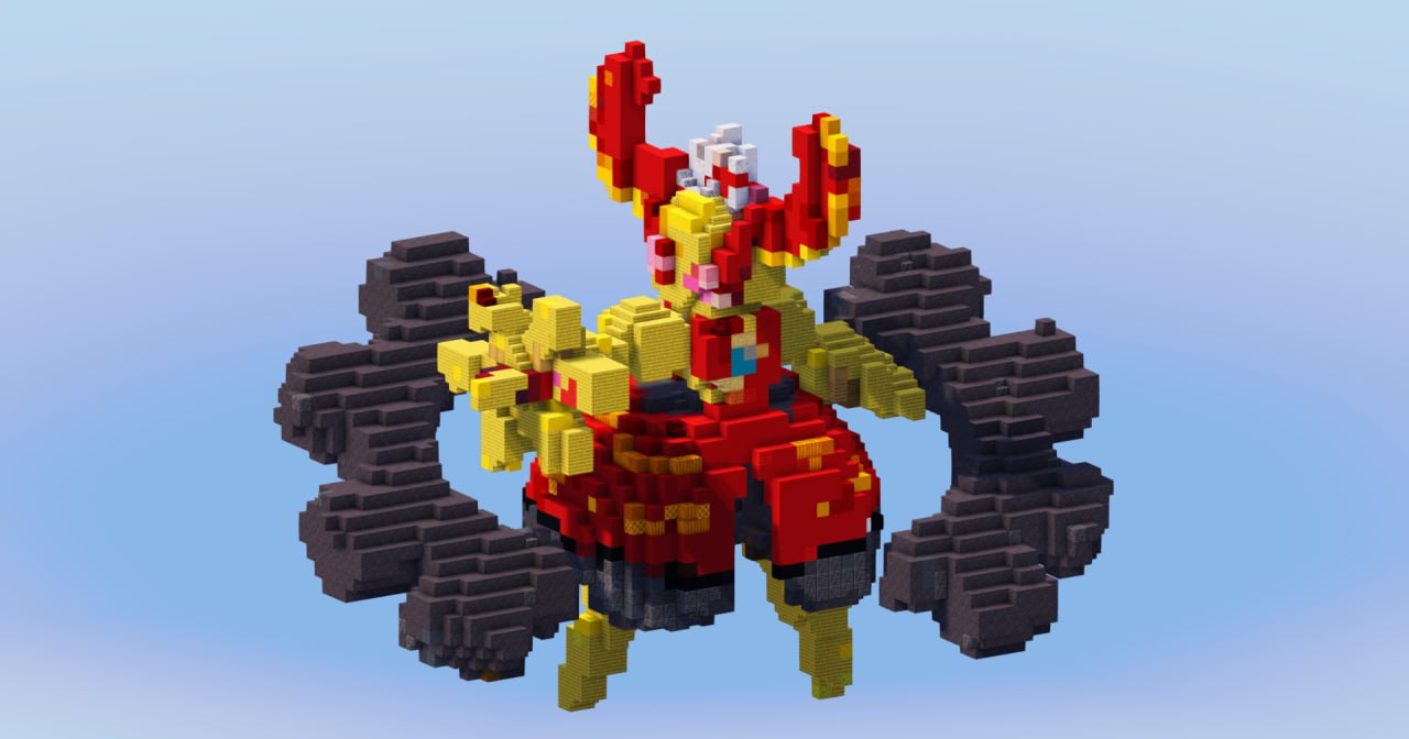 Mega Magearna from Pokemon — Minecraft Build by LeonisBuilds