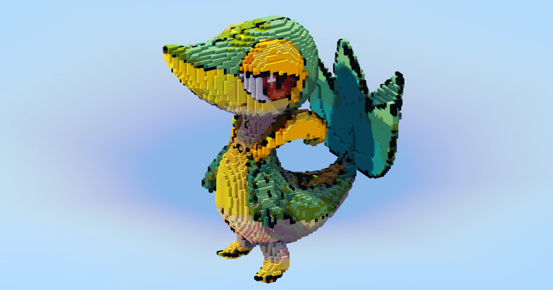 Snivy — Minecraft Build by LeonisBuilds (2)