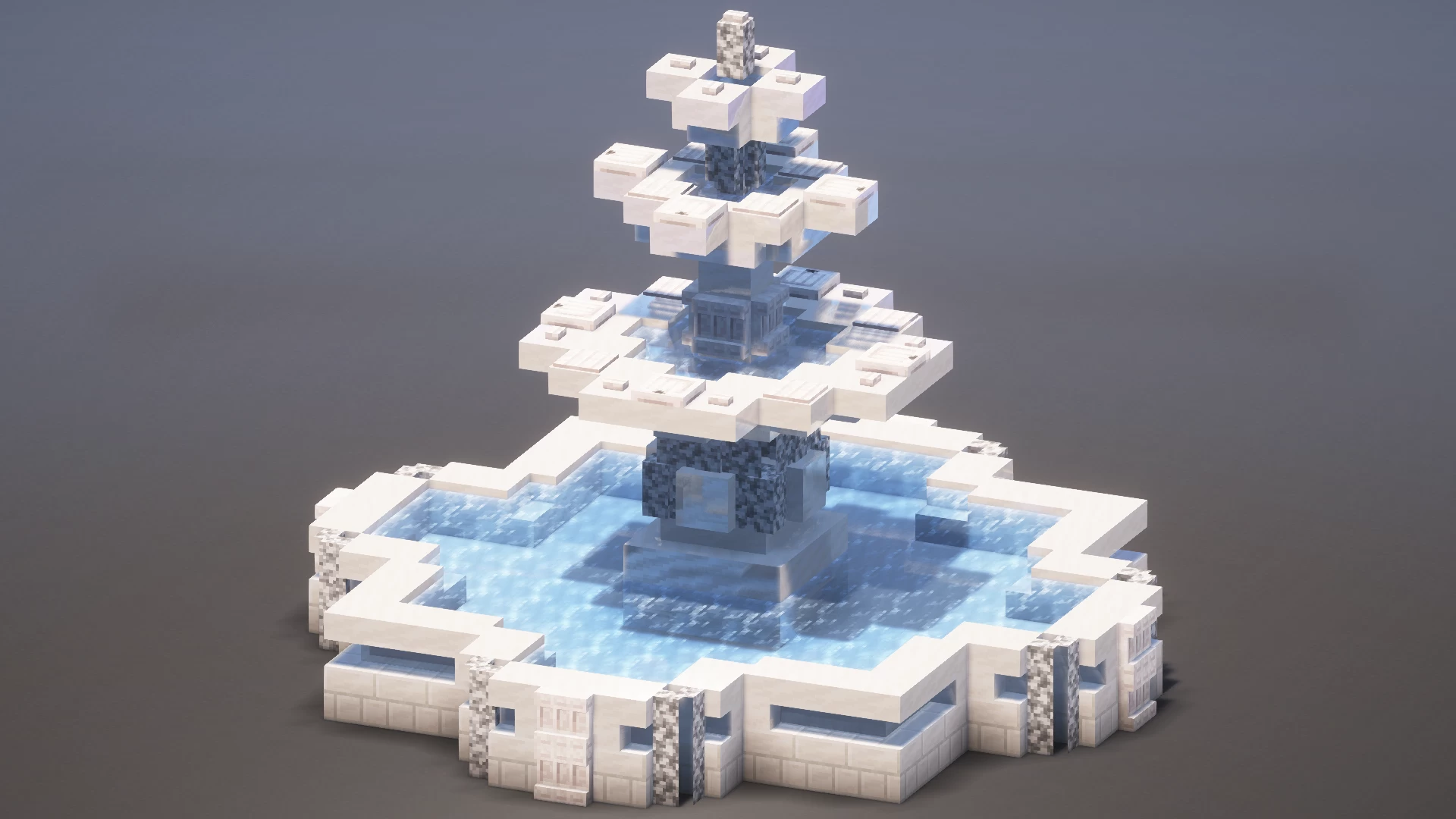 Fountains and Gothic Squares