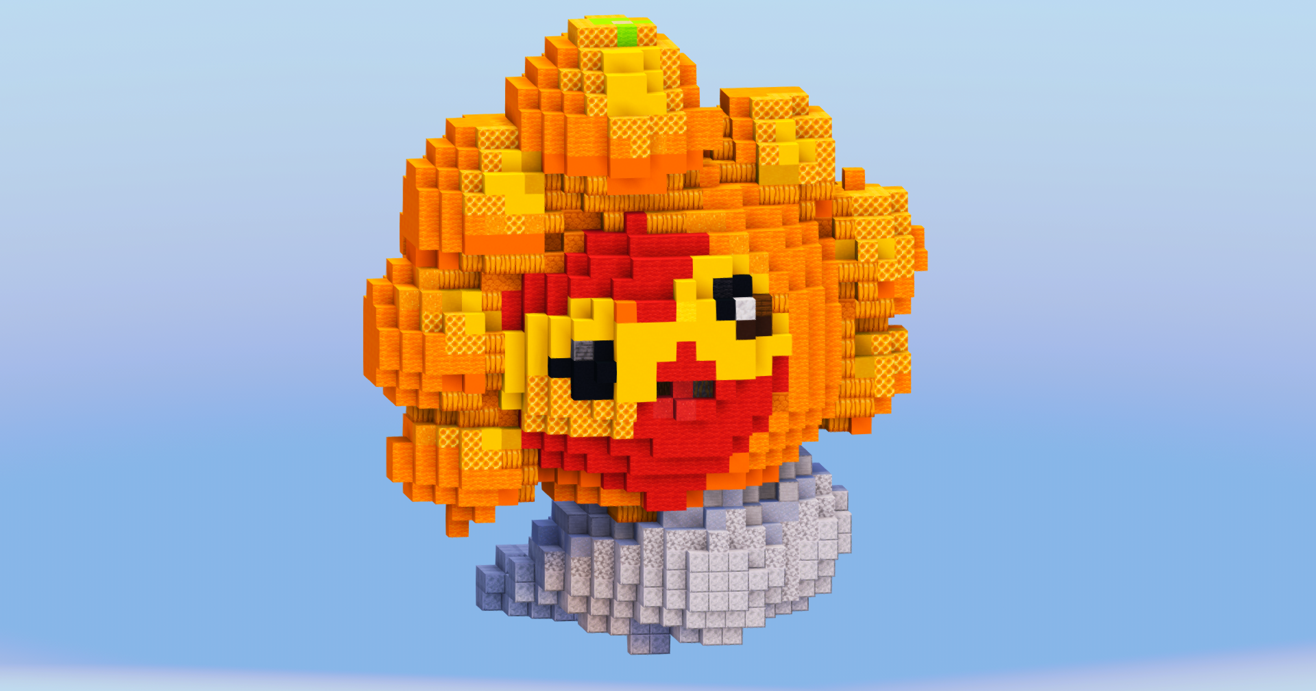 Sunny Castform from Pokemon — Minecraft Build by LeonisBuilds