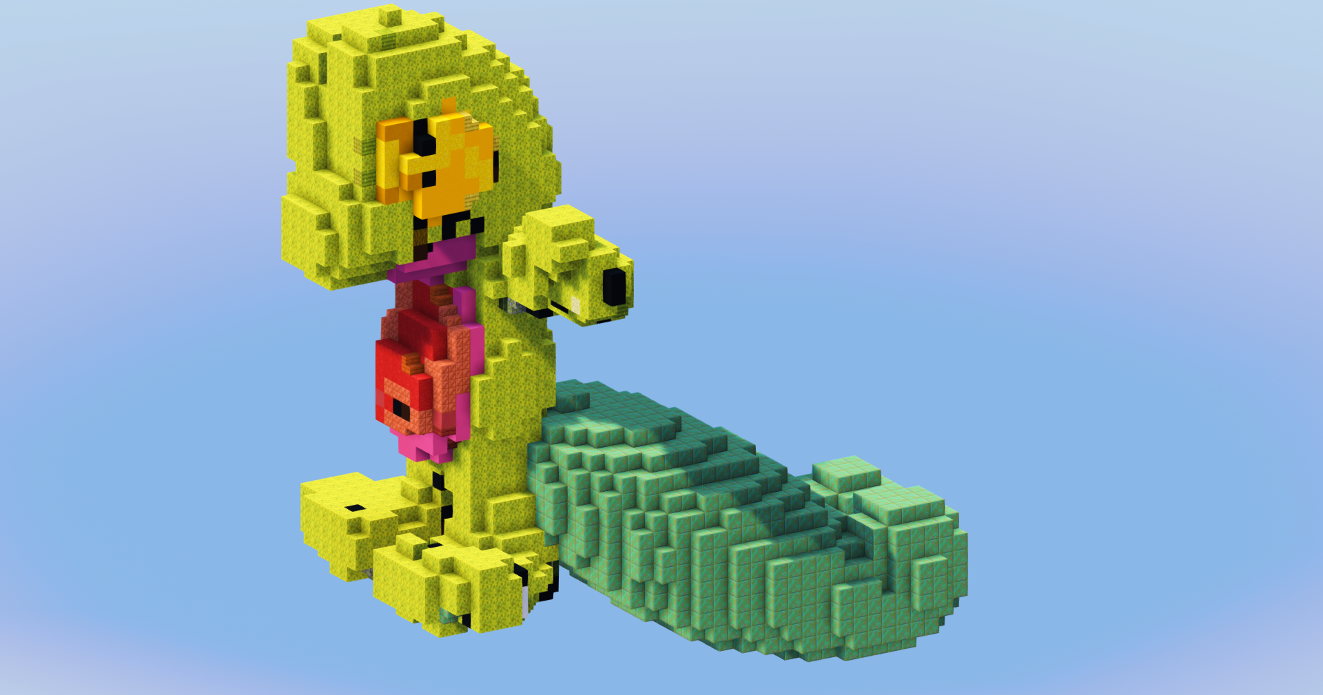 Treecko from Pokemon — Minecraft Build by LeonisBuilds
