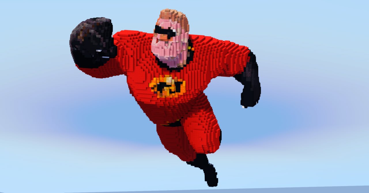 Mr Incredible — Minecraft Build by LeonisBuilds (2)