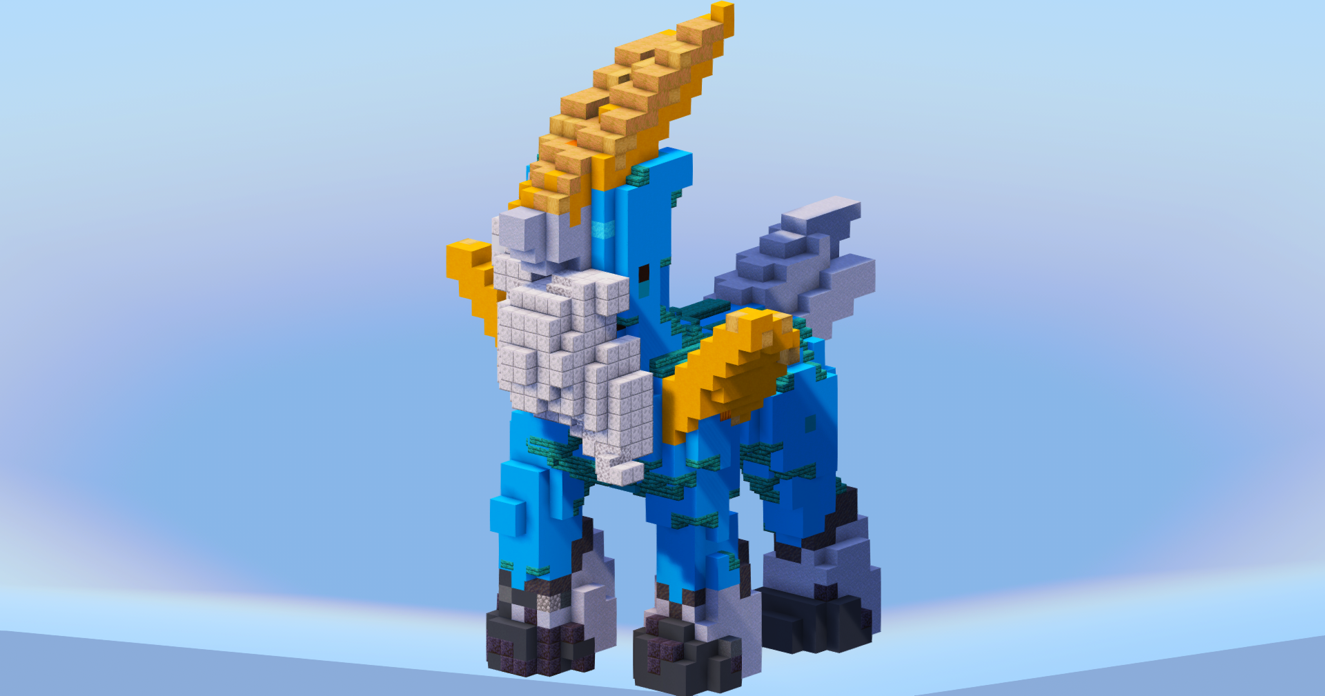 Cobalion from Pokemon — Minecraft Build by LeonisBuilds (2)