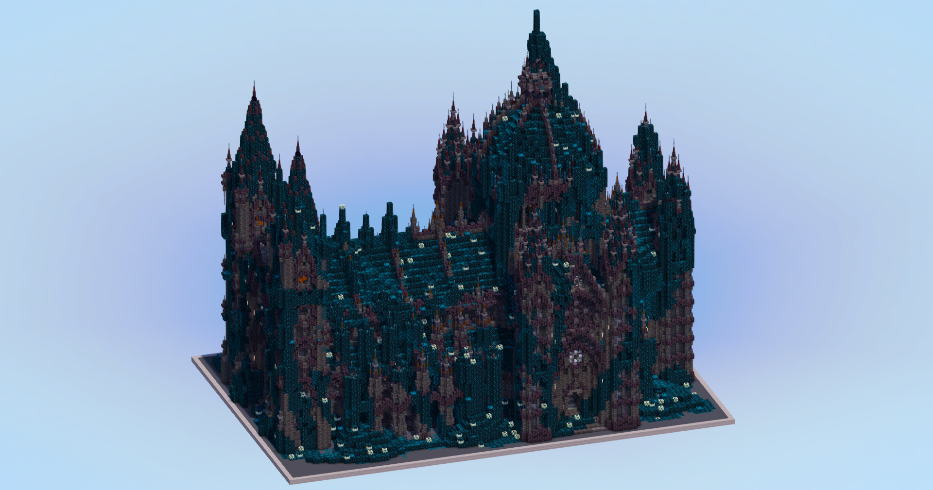 Deep Dark Gothic Cathedral v2 — Minecraft Build by LeonisBuilds (3)