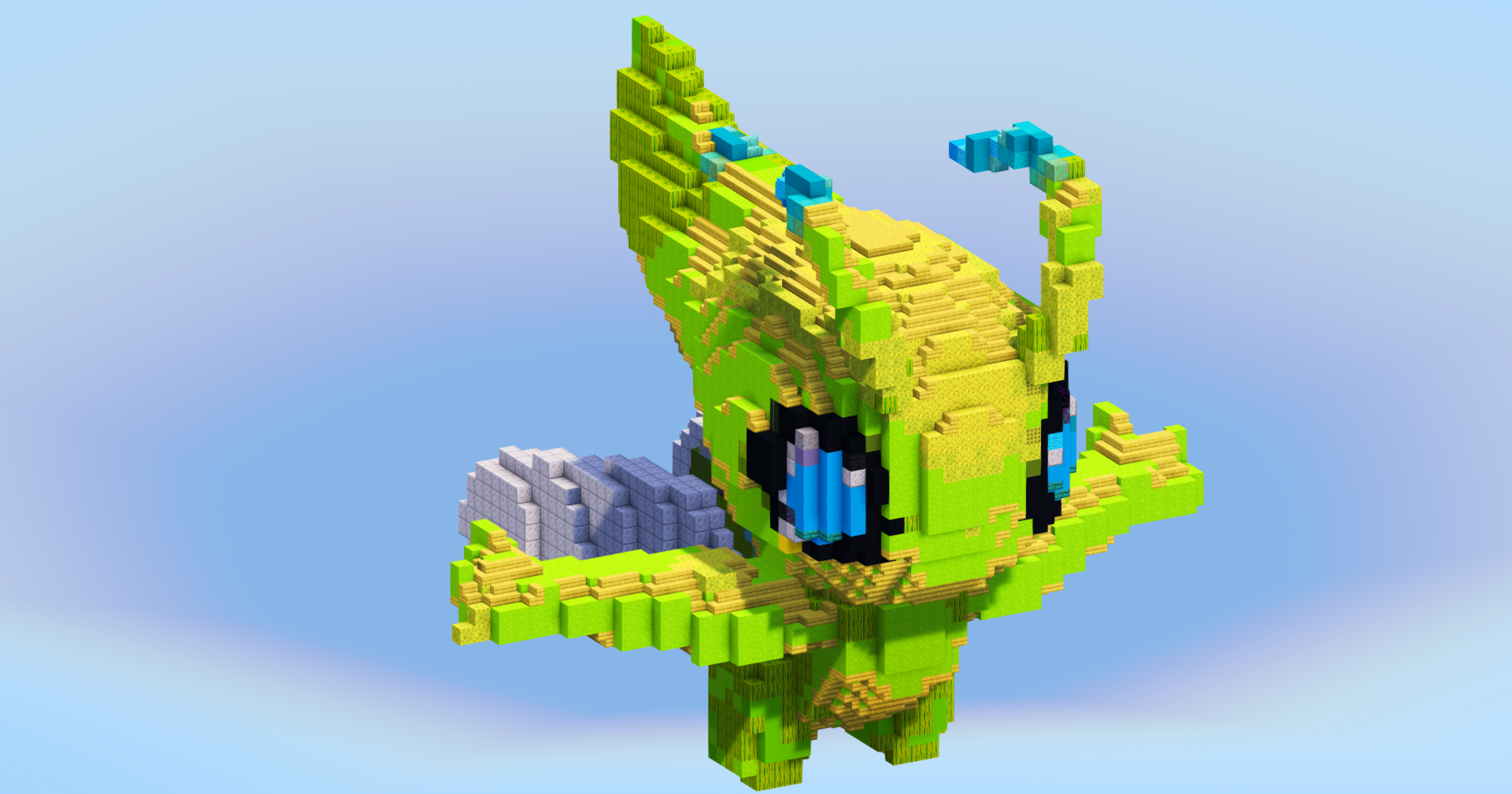 Celebi from Pokemon — Minecraft Build by LeonisBuilds