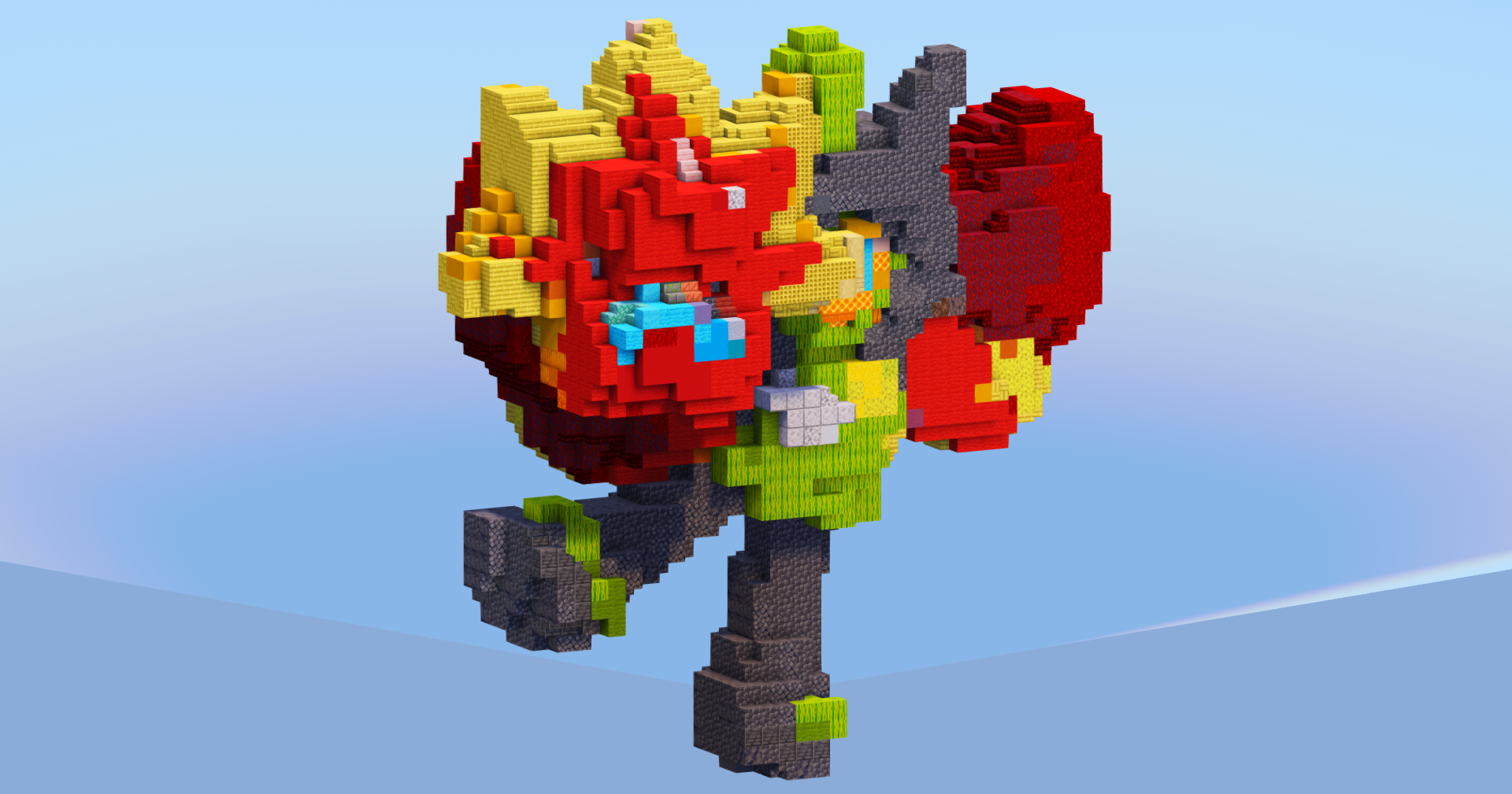 Ogerpon Hearthflame Mask from Pokemon — Minecraft Build by LeonisBuilds (2)