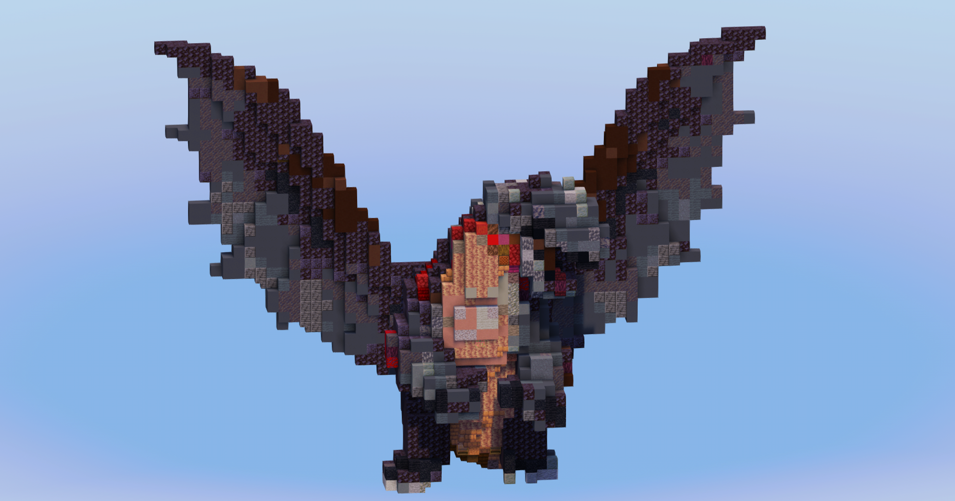 Red Death Dragon from How To Train Your Dragon — Minecraft Build by LeonisBuilds (2)