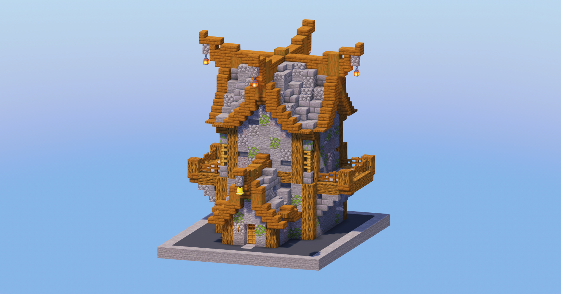 Stone Medieval House 10 — Minecraft Build by LeonisBuilds