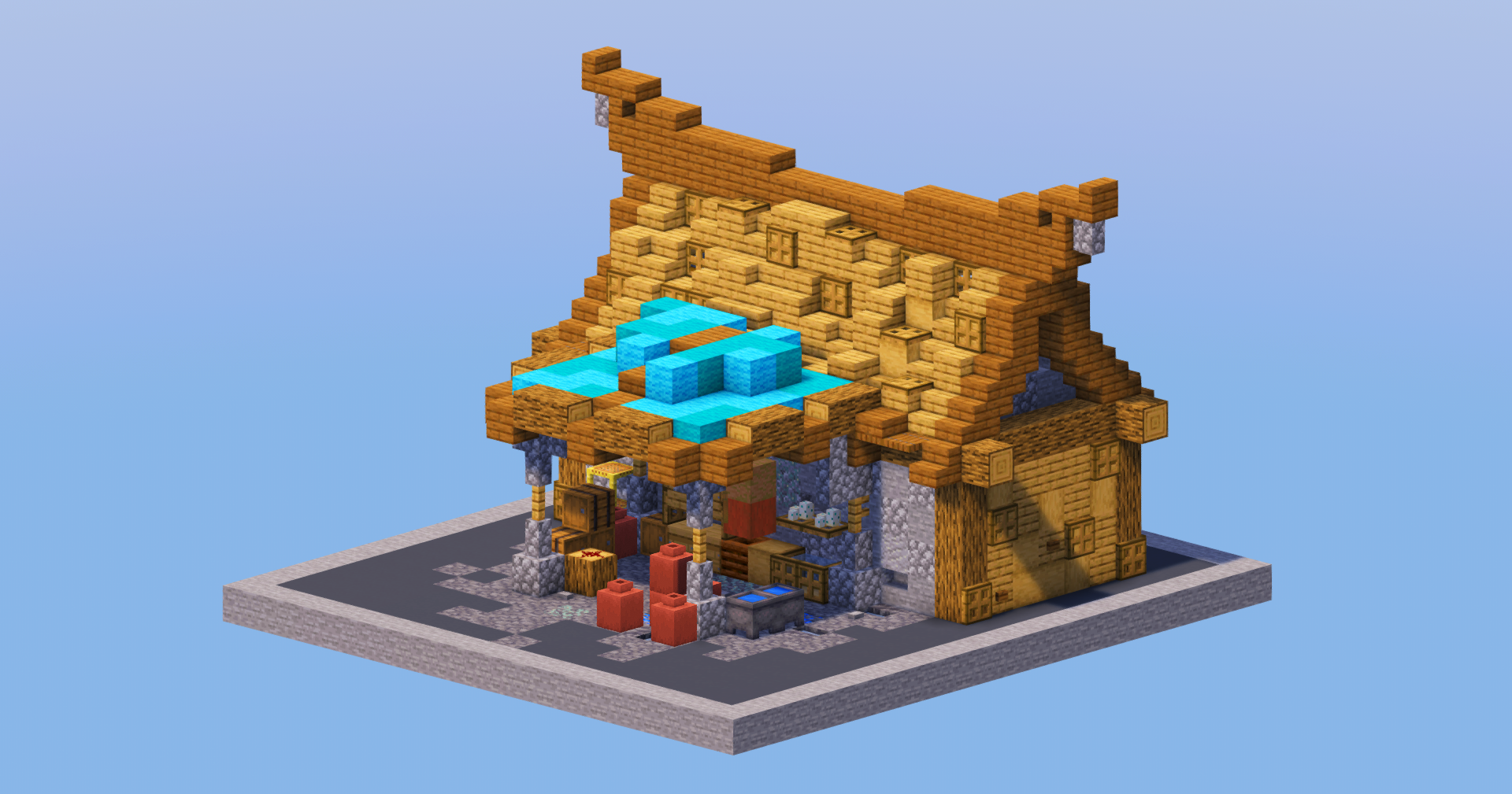 Oak Medieval Butcher House — Minecraft Build by LeonisBuilds (2)