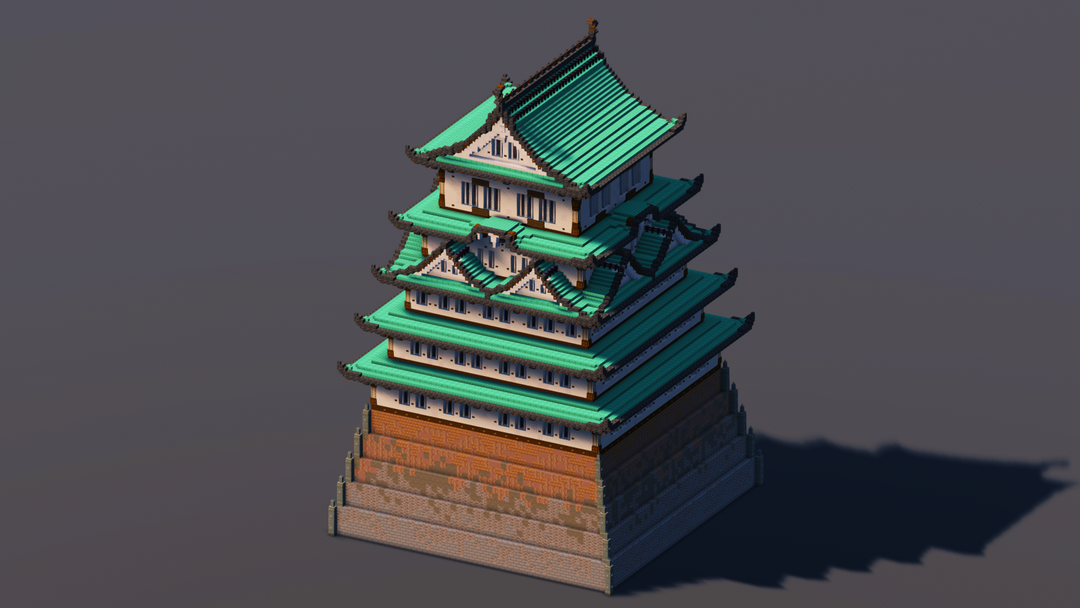 Copper Japanese Castle — Minecraft Build by MellowHat
