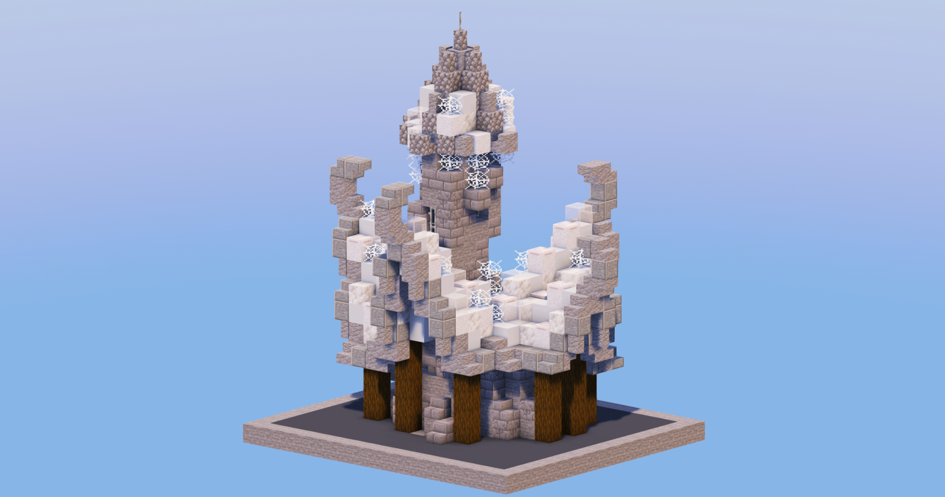 Sky Medieval Fantasy House 1 — Minecraft Build by LeonisBuilds (2)
