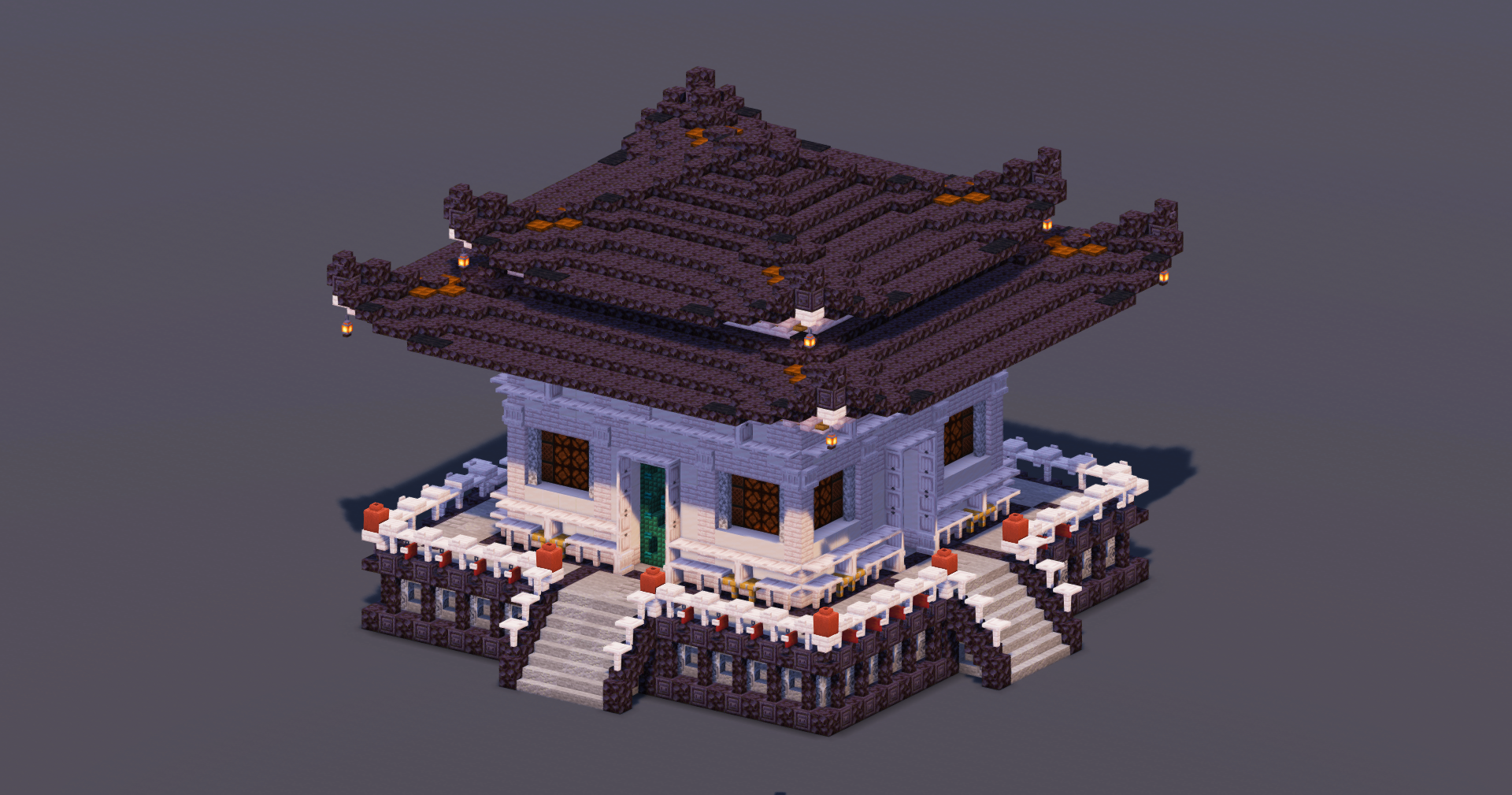 Small Japanese Pagoda Black — Minecraft Build by MellowHat (2)