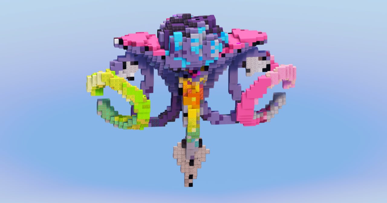 Mega Malamar from Pokemon — Minecraft Build by LeonisBuilds (2)