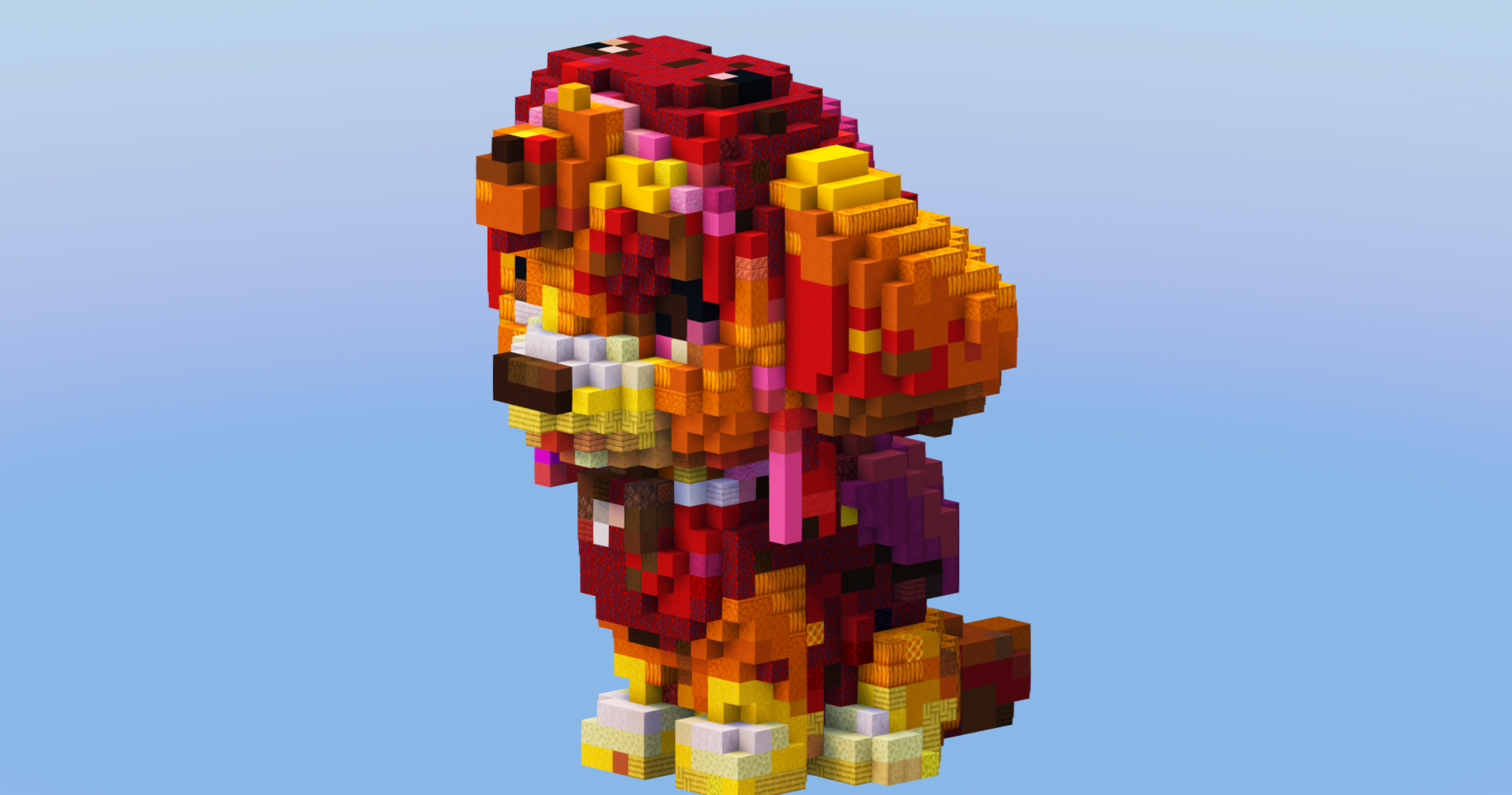 Skye from Paw Patrol — Minecraft Build by LeonisBuilds