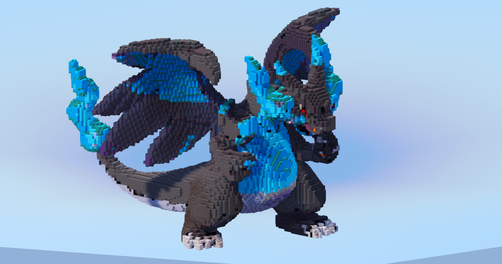 Mega Charizard X — Minecraft Build by LeonisBuilds (4)