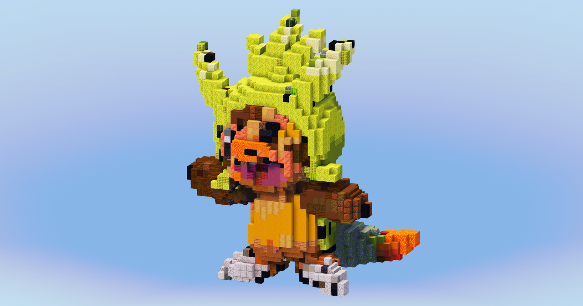 Chespin from Pokemon — Minecraft Build by LeonisBuilds (2)