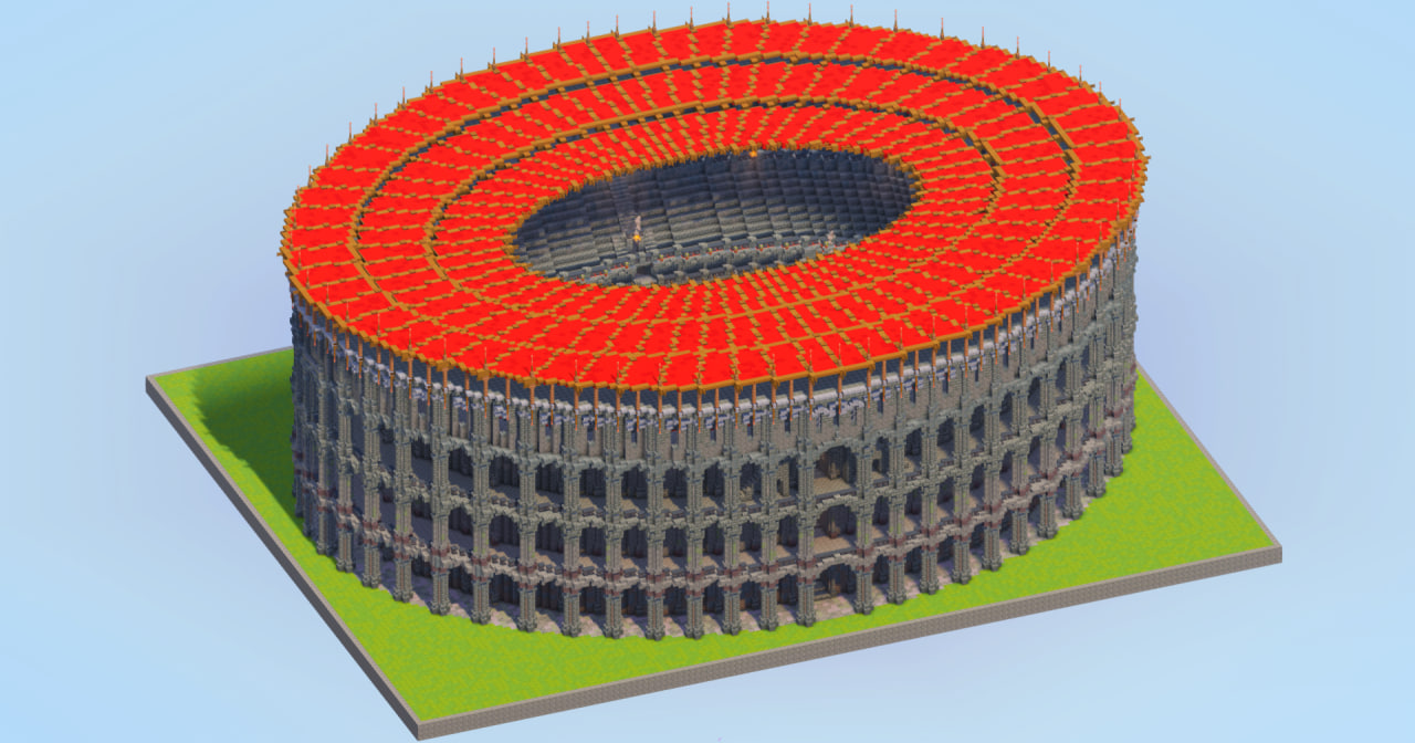 Tuff Bricks Colosseum — Minecraft Build by LeonisBuilds