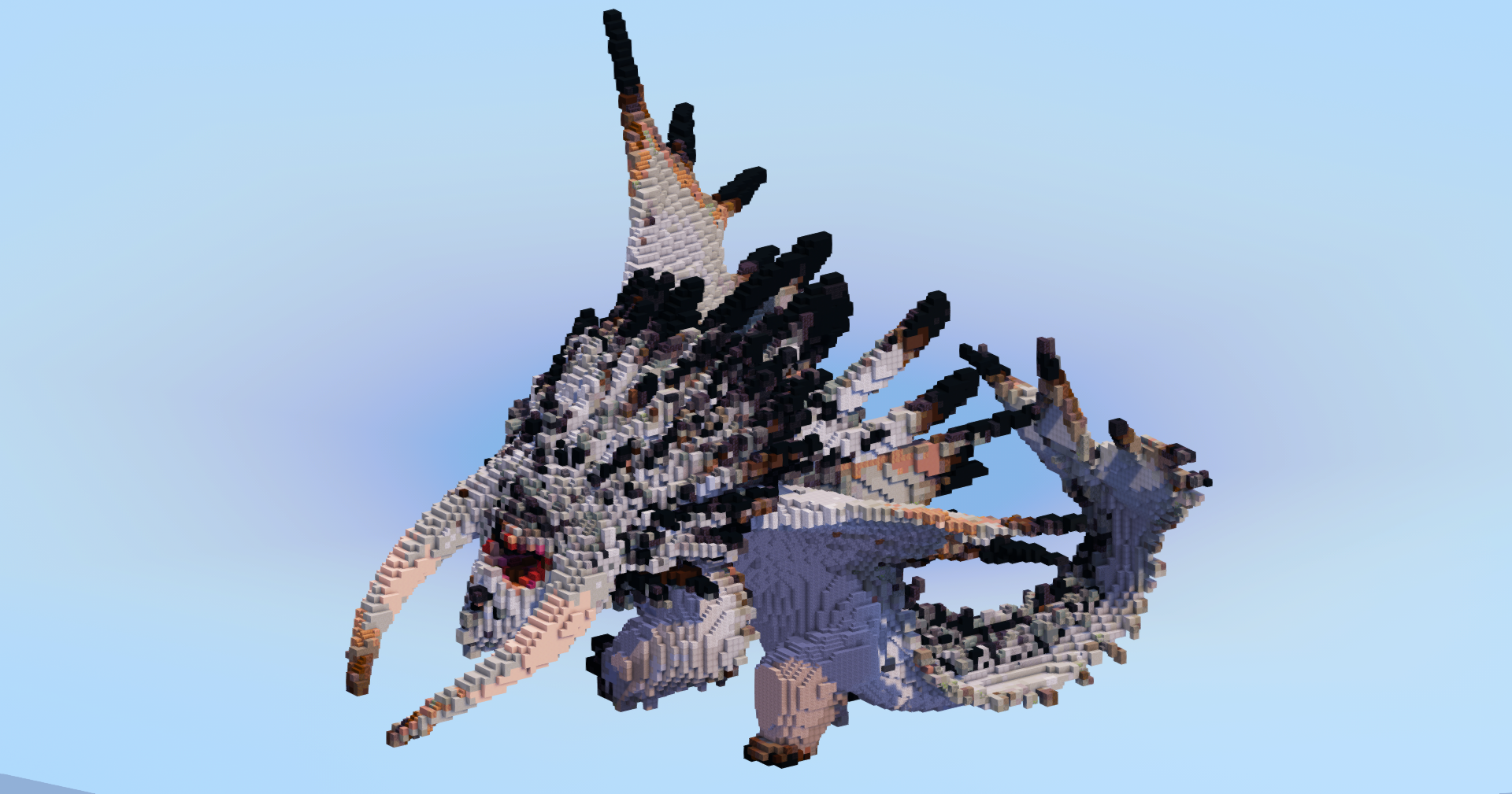Bewilder Beast Dragon — Minecraft Build by LeonisBuilds