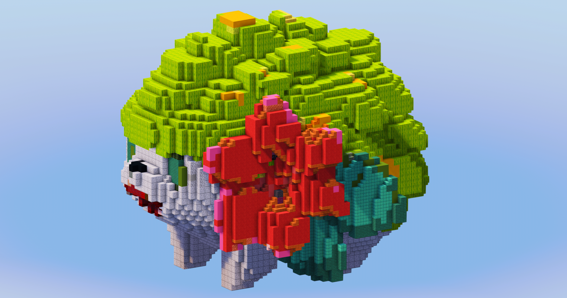 Shaymin from Pokemon — Minecraft Build by LeonisBuilds