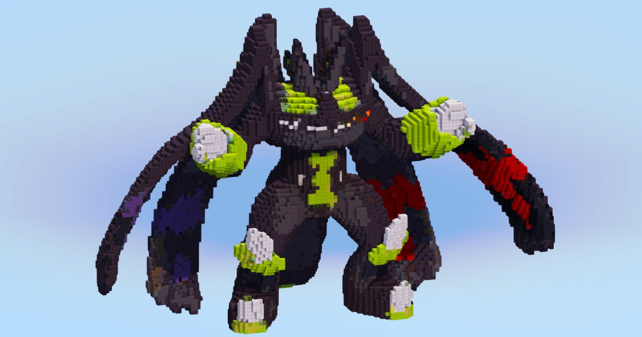 Zygarde Complete form — Minecraft Build by LeonisBuilds