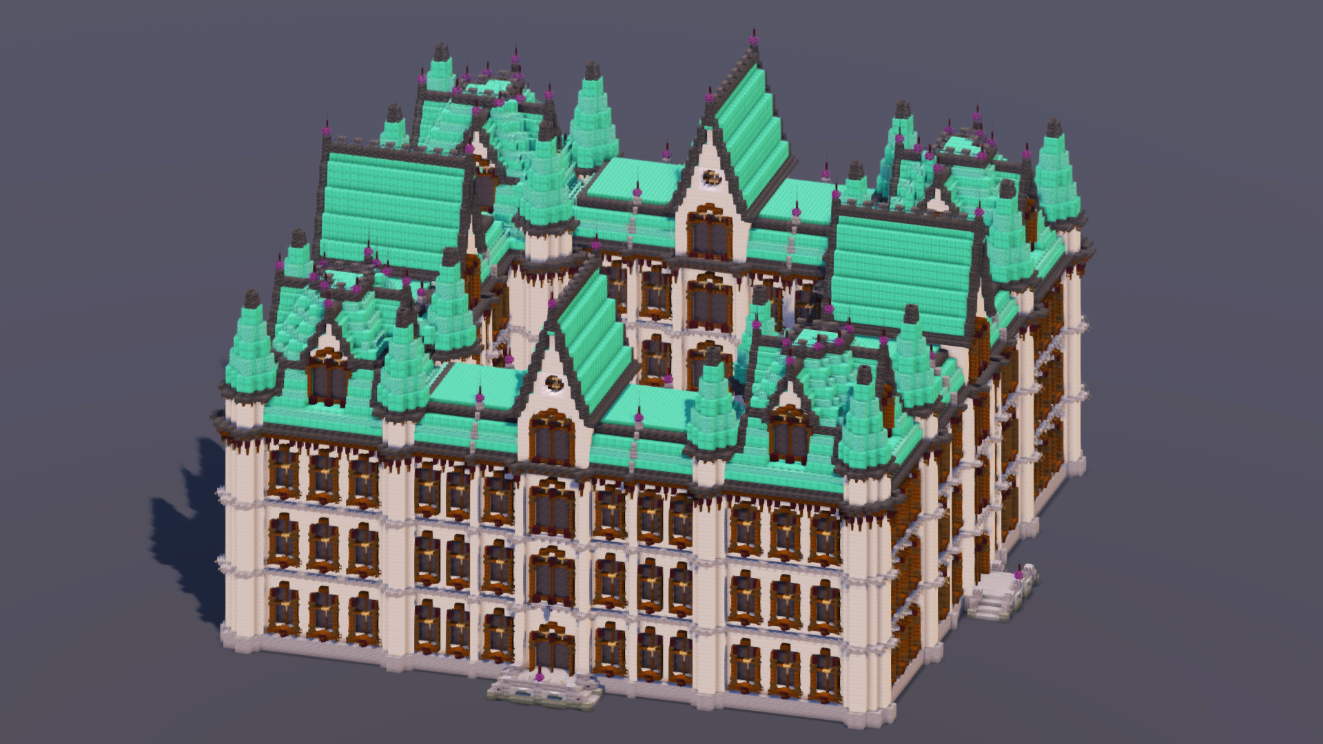 Dark Copper Gothic Castle
