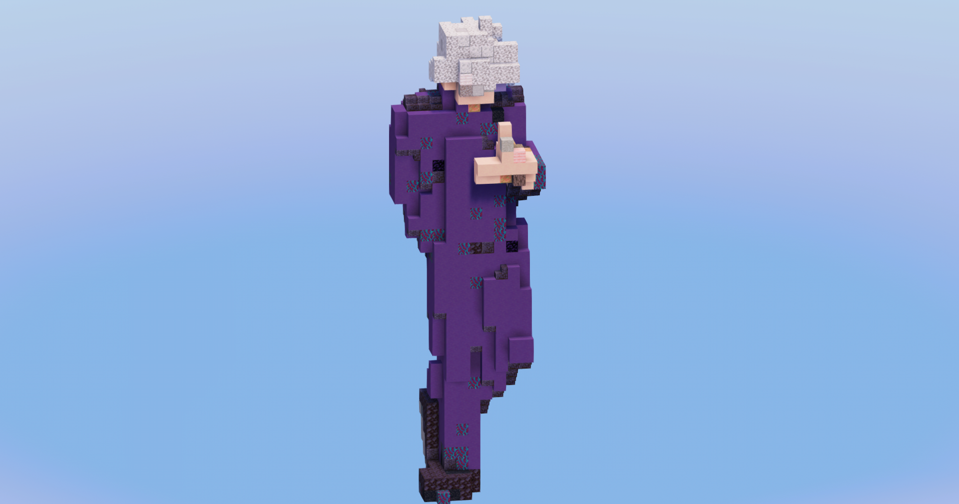 Satoru Gojo from Jujutsu Kaizen — Minecraft Build by LeonisBuilds (2)