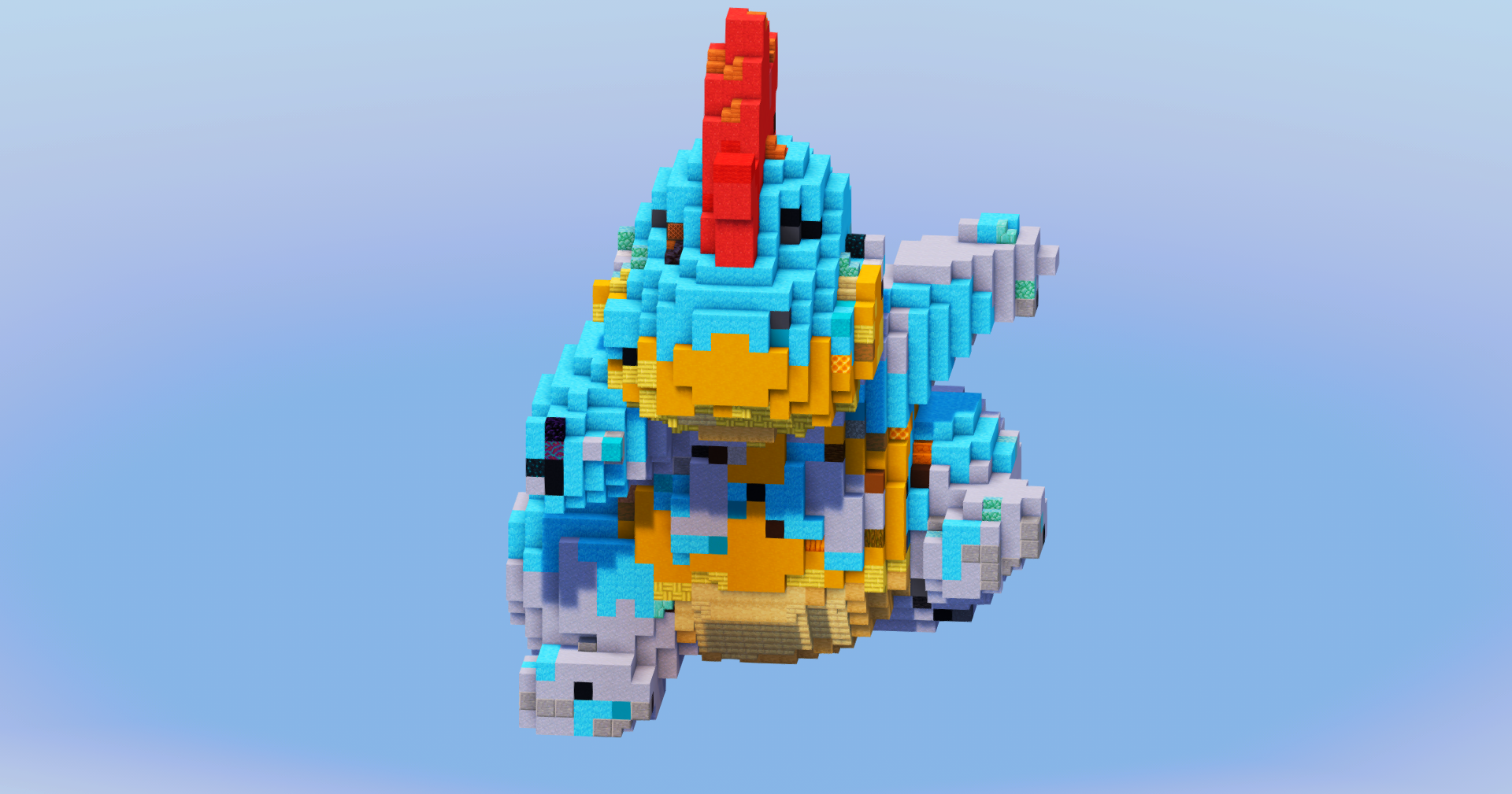 Croconaw from Pokemon — Minecraft Build by LeonisBuilds